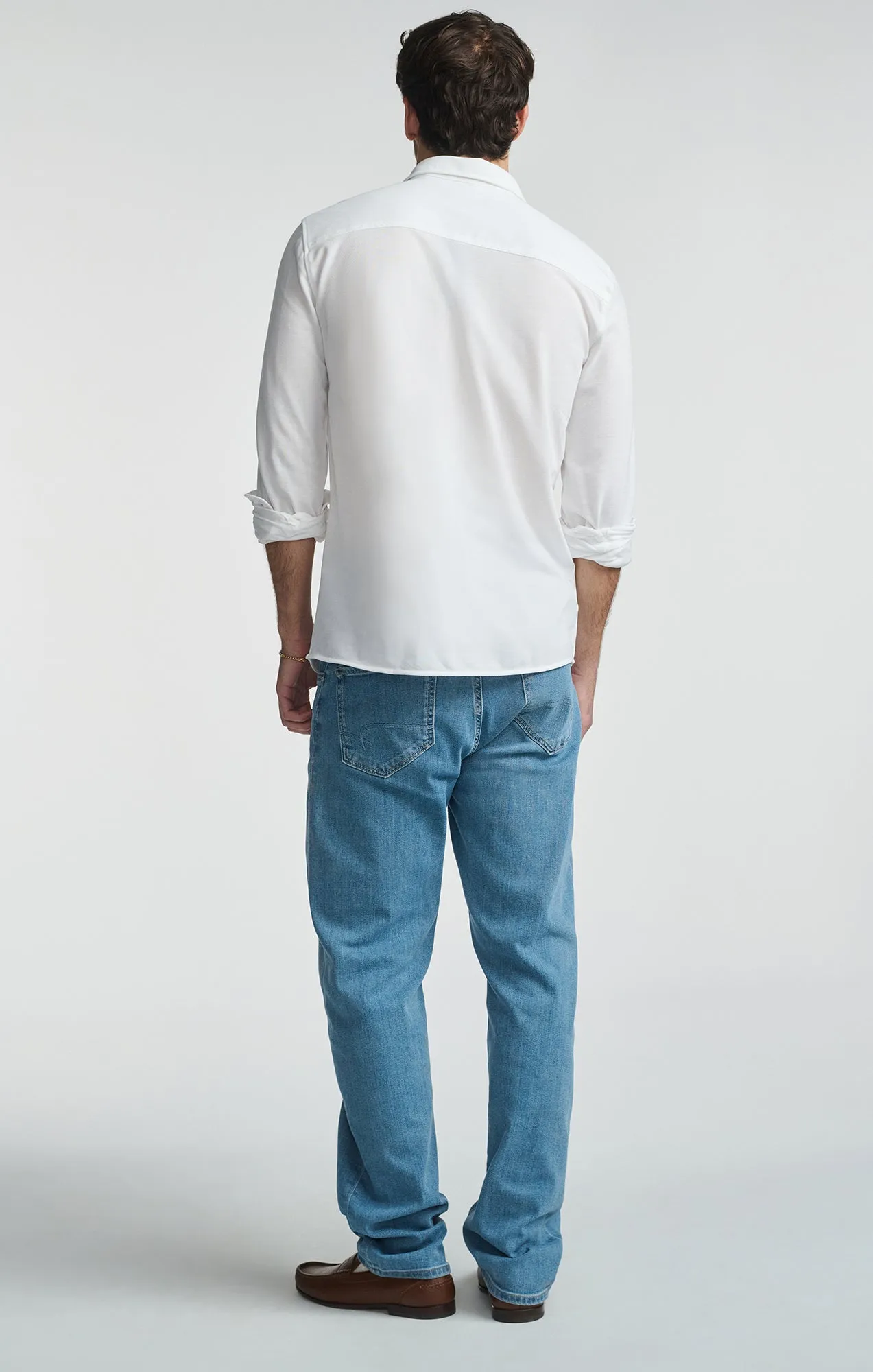 LONG SLEEVE BUTTON-UP SHIRT IN WHITE sold by Mavi product image thumbnail 4