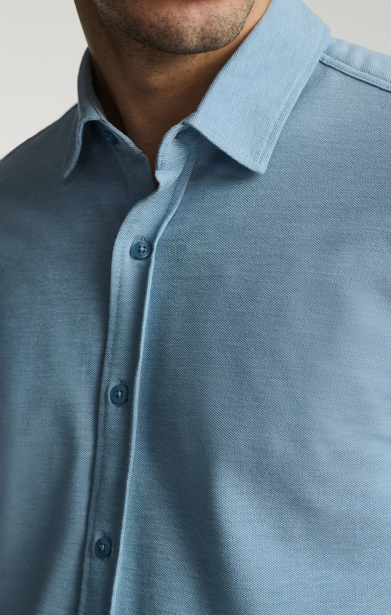 LONG SLEEVE BUTTON-UP SHIRT IN BLUE SHADOW sold by Mavi product image thumbnail 5