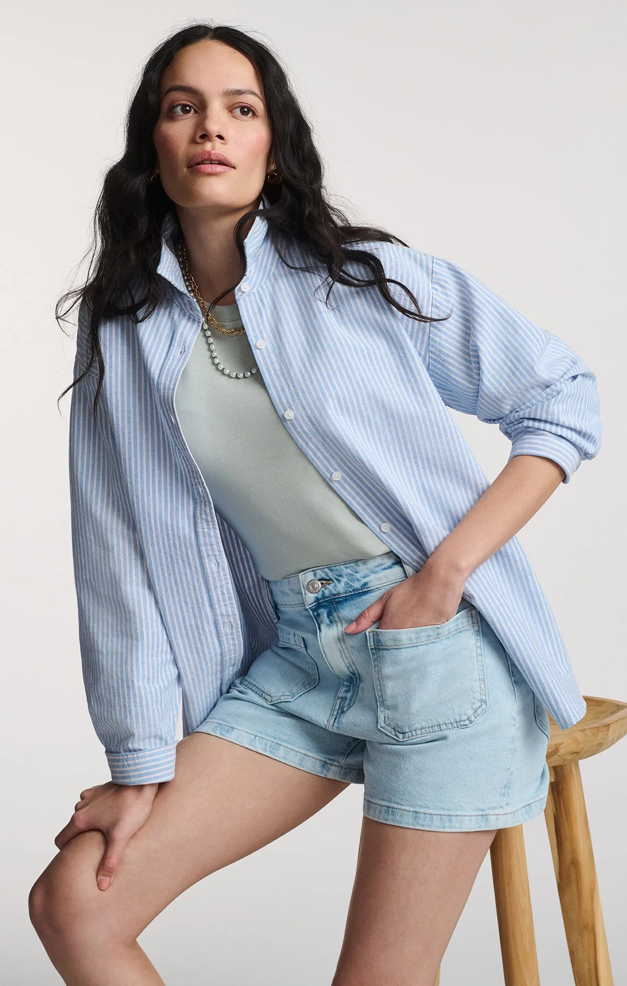 ERIN MARINE SHORTS IN BLEACHED 90's sold by Mavi product image thumbnail 5