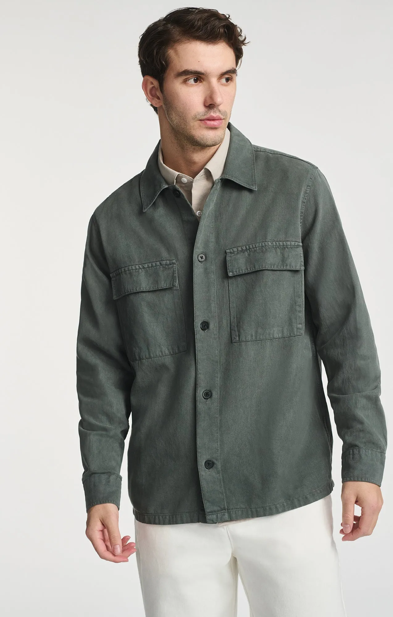 DOUBLE POCKET BUTTON-UP SHIRT IN URBAN CHIC sold by Mavi