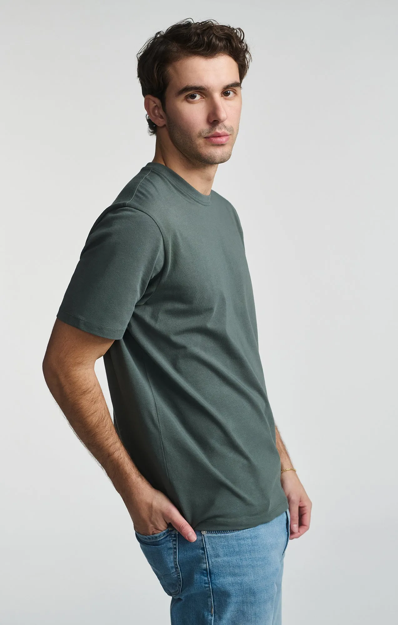 BASIC CREW NECK T-SHIRT IN URBAN CHIC sold by Mavi product image thumbnail 2