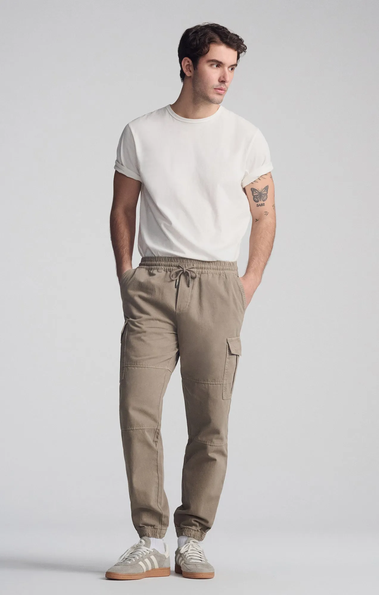 DOUBLE POCKET CUFFED CARGO PANTS IN BRINDLE sold by Mavi product image thumbnail 5