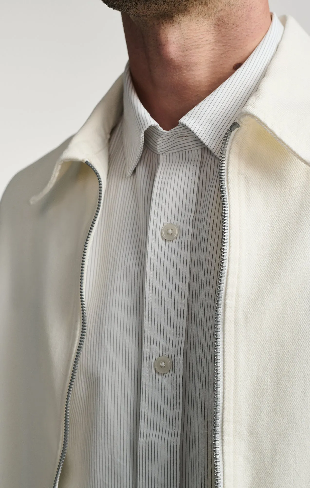 FULL ZIP JACKET IN ANTIQUE WHITE sold by Mavi product image thumbnail 3