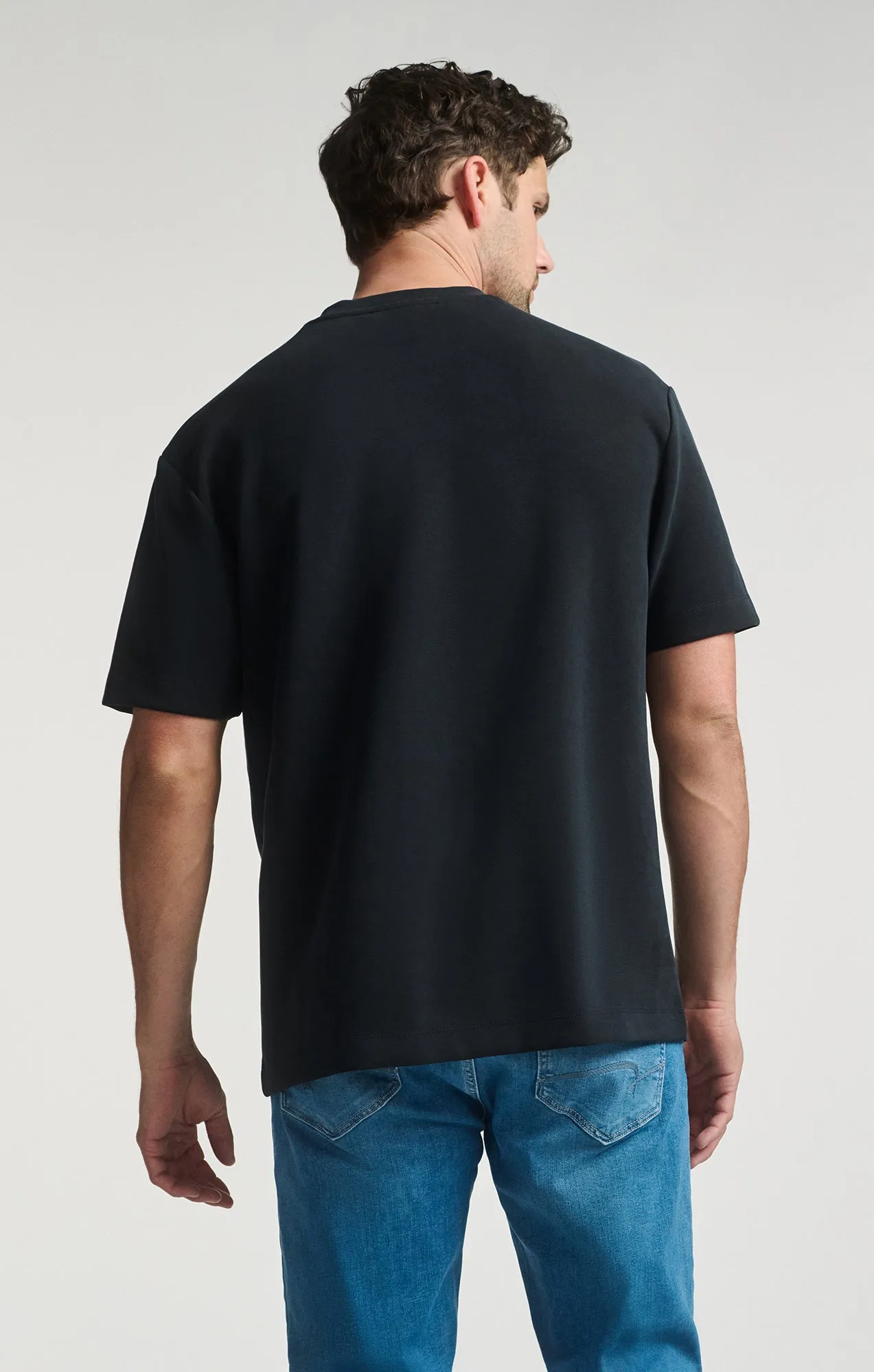 SHORT SLEEVE CREW NECK T-SHIRT IN JET BLACK sold by Mavi product image thumbnail 2