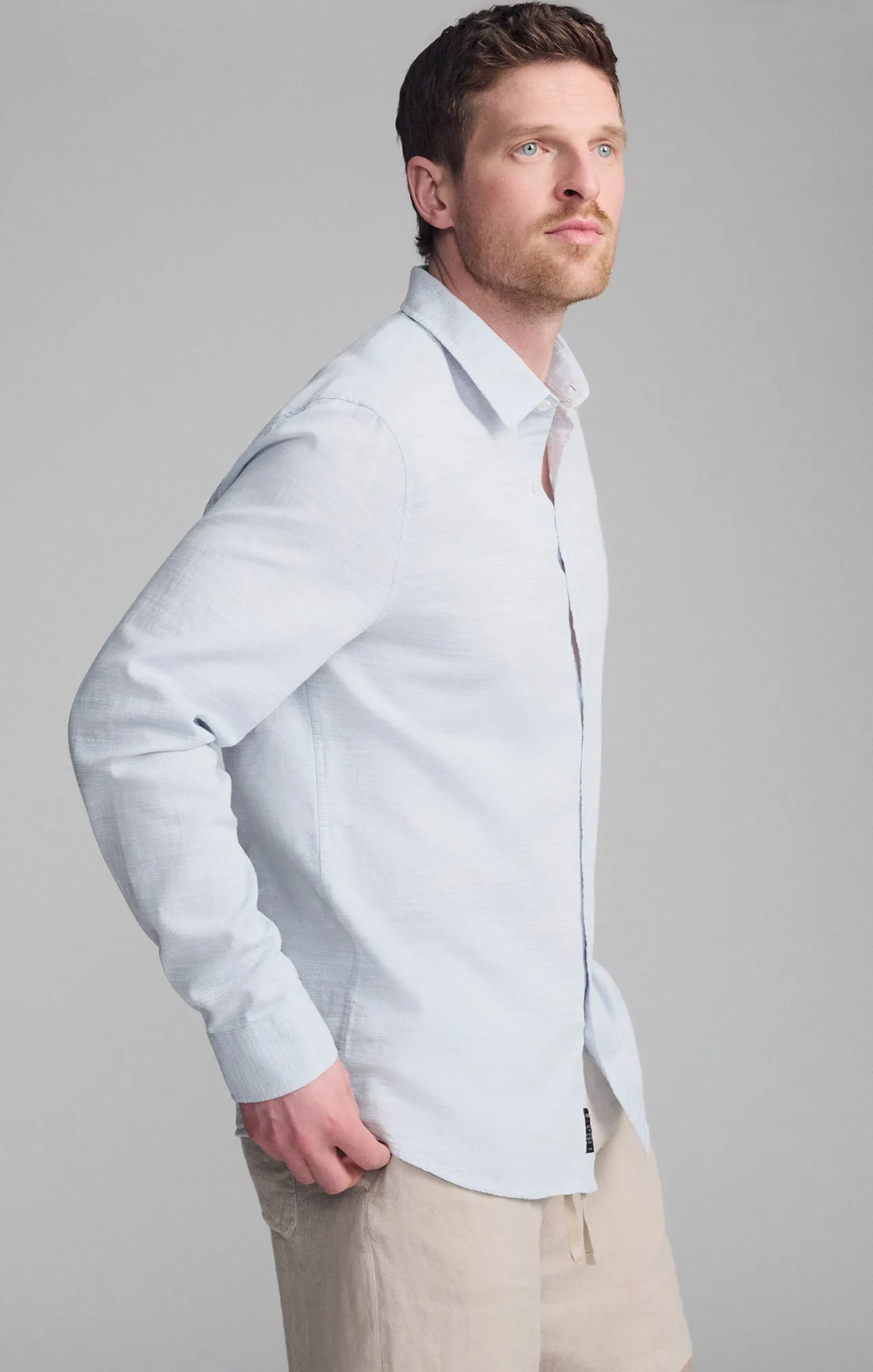 LONG SLEEVE BUTTON-UP SHIRT IN BLUE YONDER sold by Mavi product image thumbnail 3