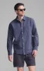 ONE POCKET LONG SLEEVE BUTTON-UP SHIRT IN OUTER SPACE sold by Mavi