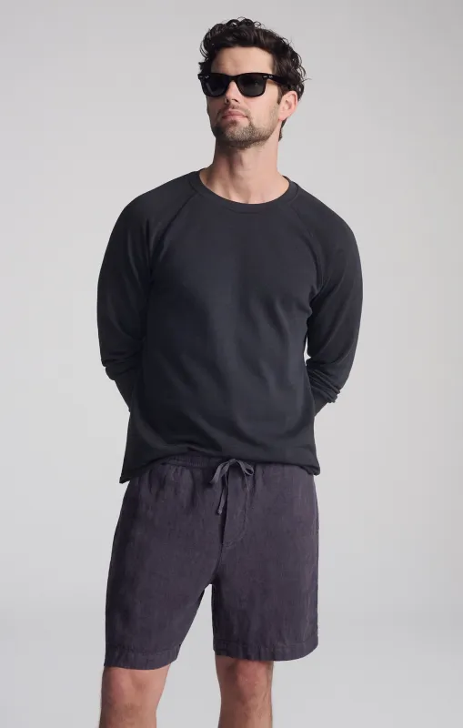 JERSEY LONG SLEEVE T-SHIRT IN PIRATE BLACK sold by Mavi