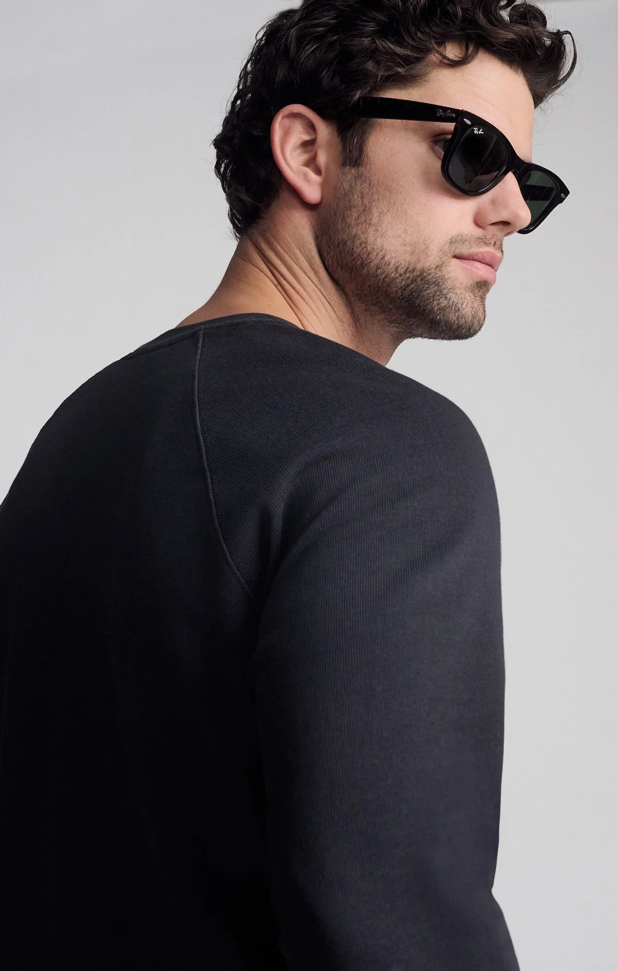 JERSEY LONG SLEEVE T-SHIRT IN PIRATE BLACK sold by Mavi product image thumbnail 3