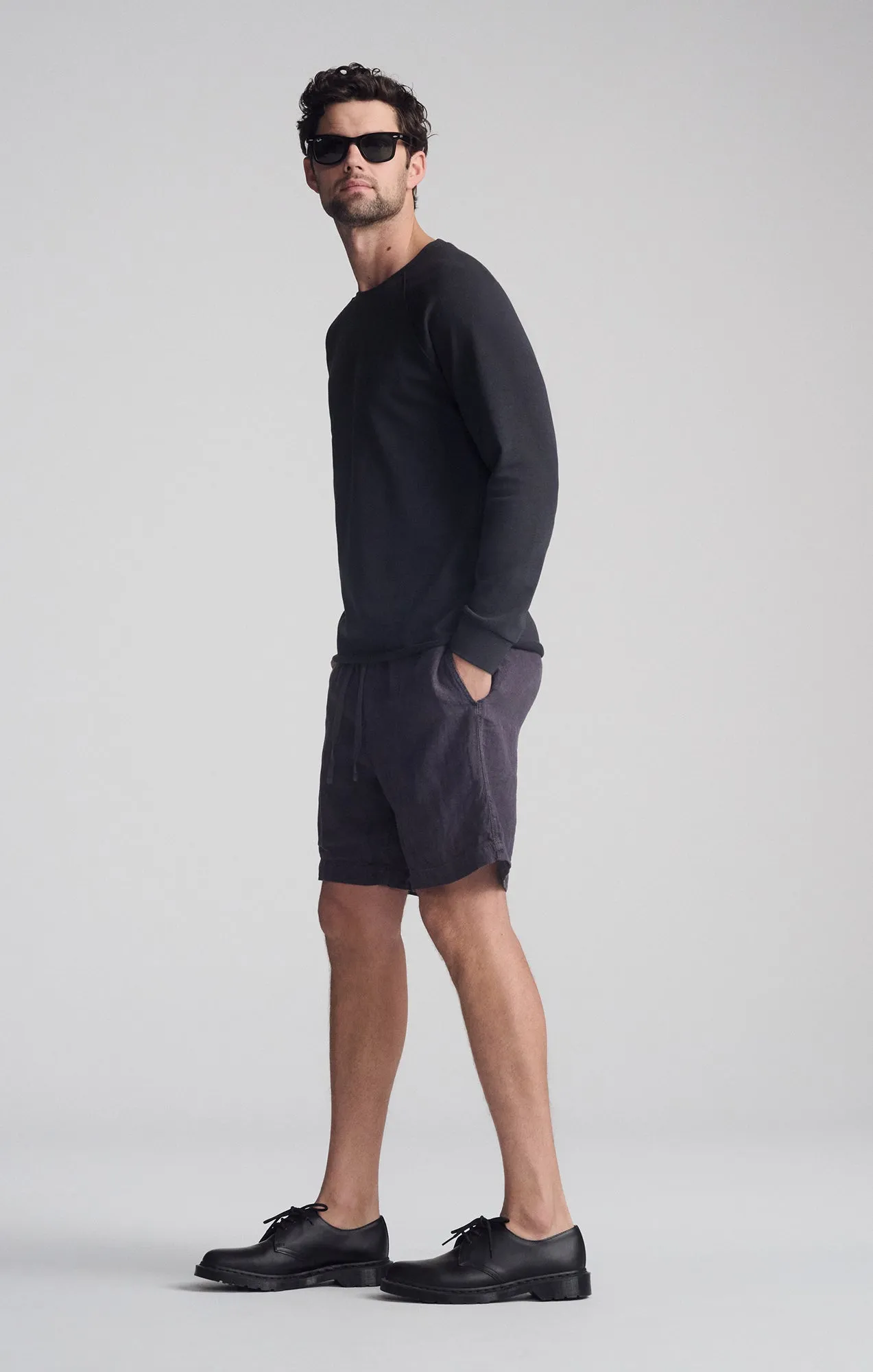 JERSEY LONG SLEEVE T-SHIRT IN PIRATE BLACK sold by Mavi product image thumbnail 5