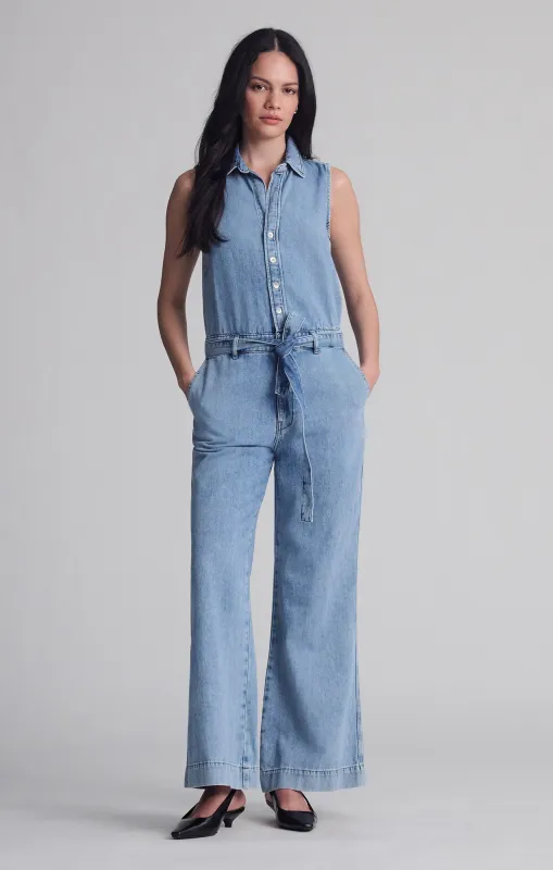 ELARA JUMPSUIT IN LIGHT WELL BLUE sold by Mavi