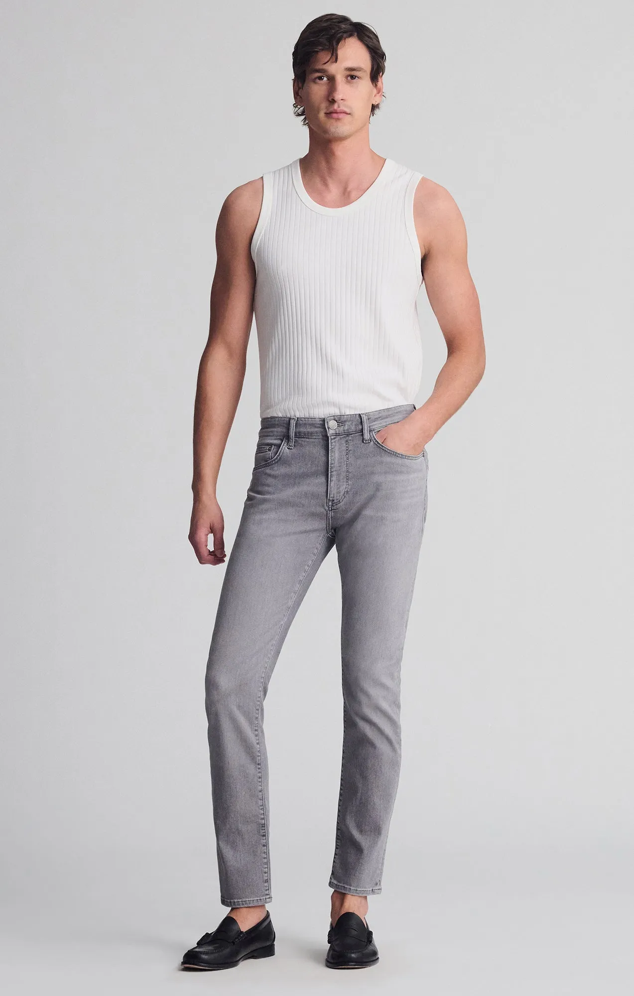 JAKE SLIM LEG IN LIGHT SMOKE SUPERMOVE sold by Mavi