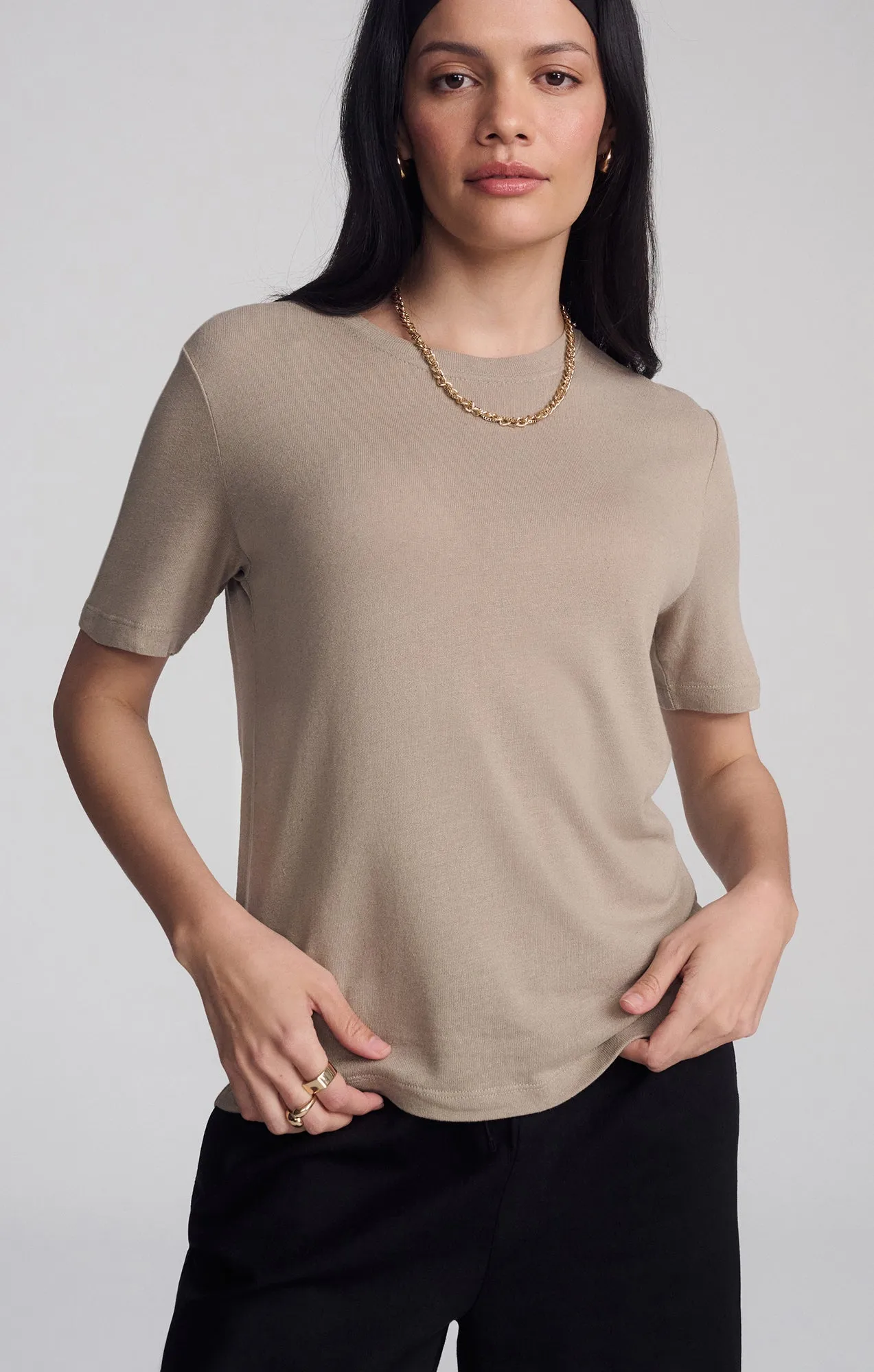 MODERN JERSEY T-SHIRT IN ROASTED CASHEW sold by Mavi product image thumbnail 2