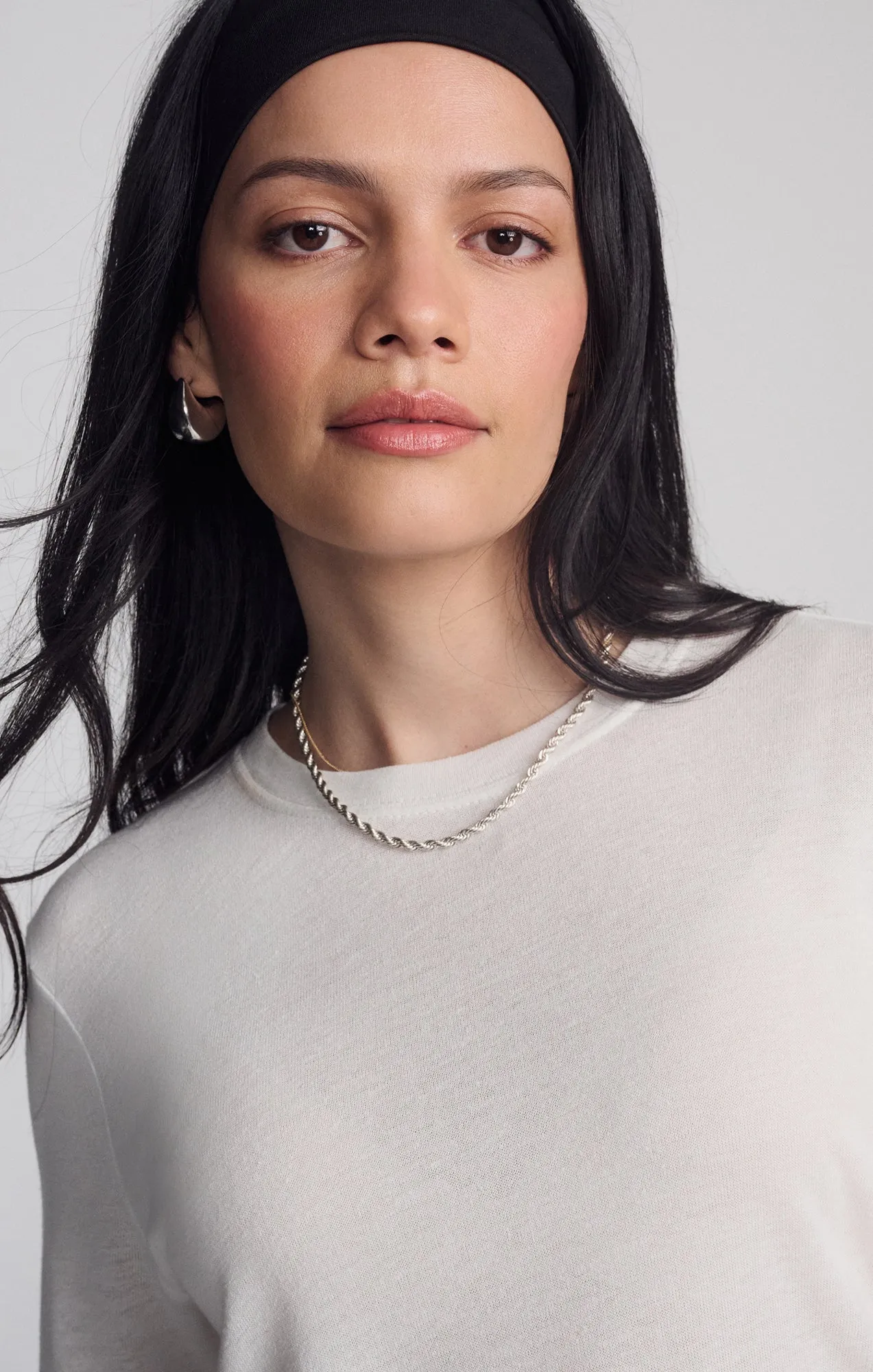 MODERN JERSEY T-SHIRT IN COCONUT MILK sold by Mavi product image thumbnail 3