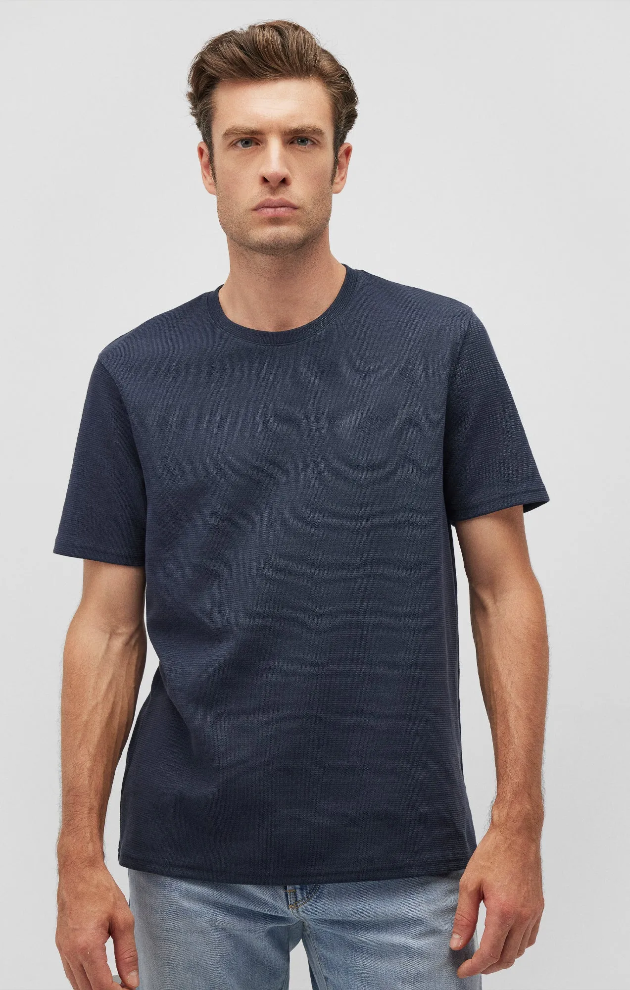 SHORT SLEEVE T-SHIRT IN COLLEGIATE BLUE sold by Mavi