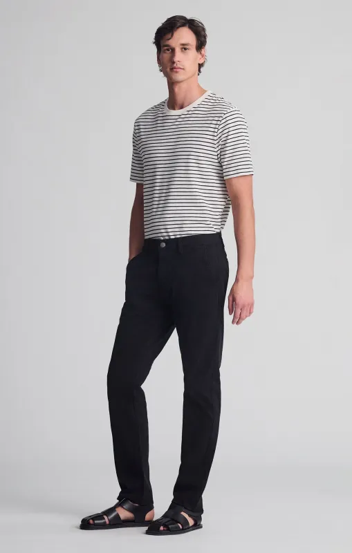 MILTON SLIM STRAIGHT CHINO IN BLACK CASUAL TWILL sold by Mavi