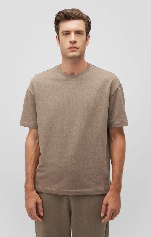 DROP SHOULDER T-SHIRT IN BRINDLE sold by Mavi