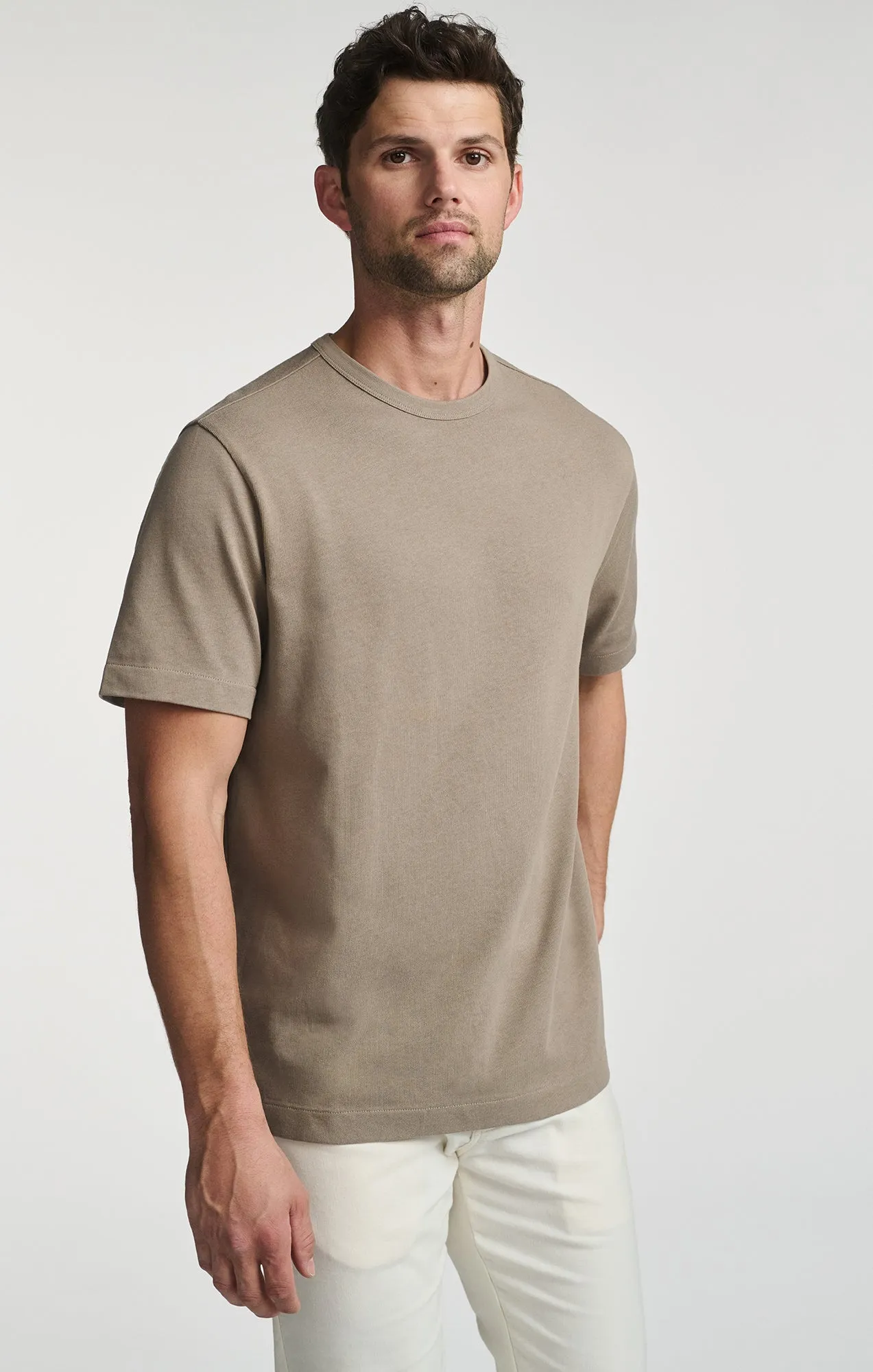 SHORT SLEEVE CREW NECK T-SHIRT IN BRINDLE sold by Mavi product image thumbnail 3