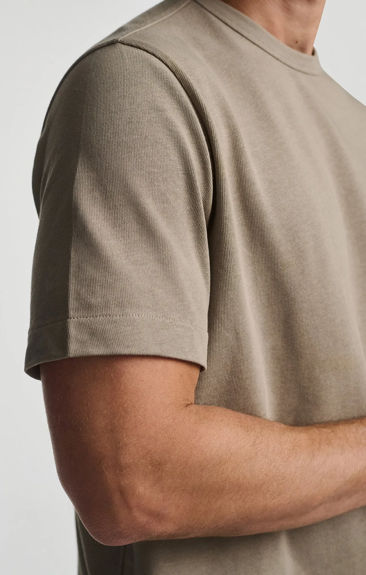 SHORT SLEEVE CREW NECK T-SHIRT IN BRINDLE sold by Mavi product image thumbnail 4