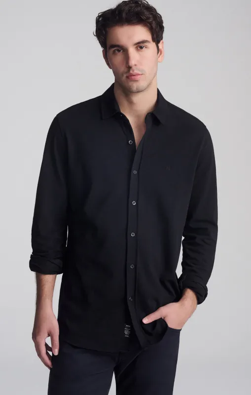 LONG SLEEVE DRESS SHIRT IN BLACK sold by Mavi