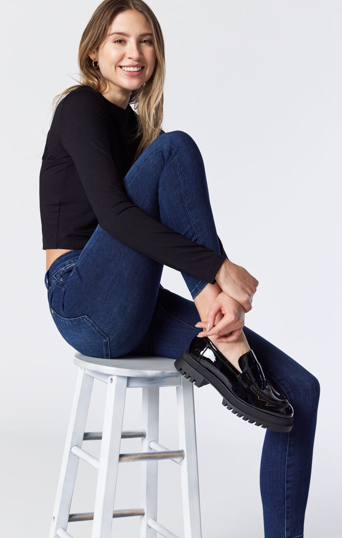 TESS SKINNY JEANS IN INK TONAL BLUE SUPERSOFT CHIC sold by Mavi product image thumbnail 6