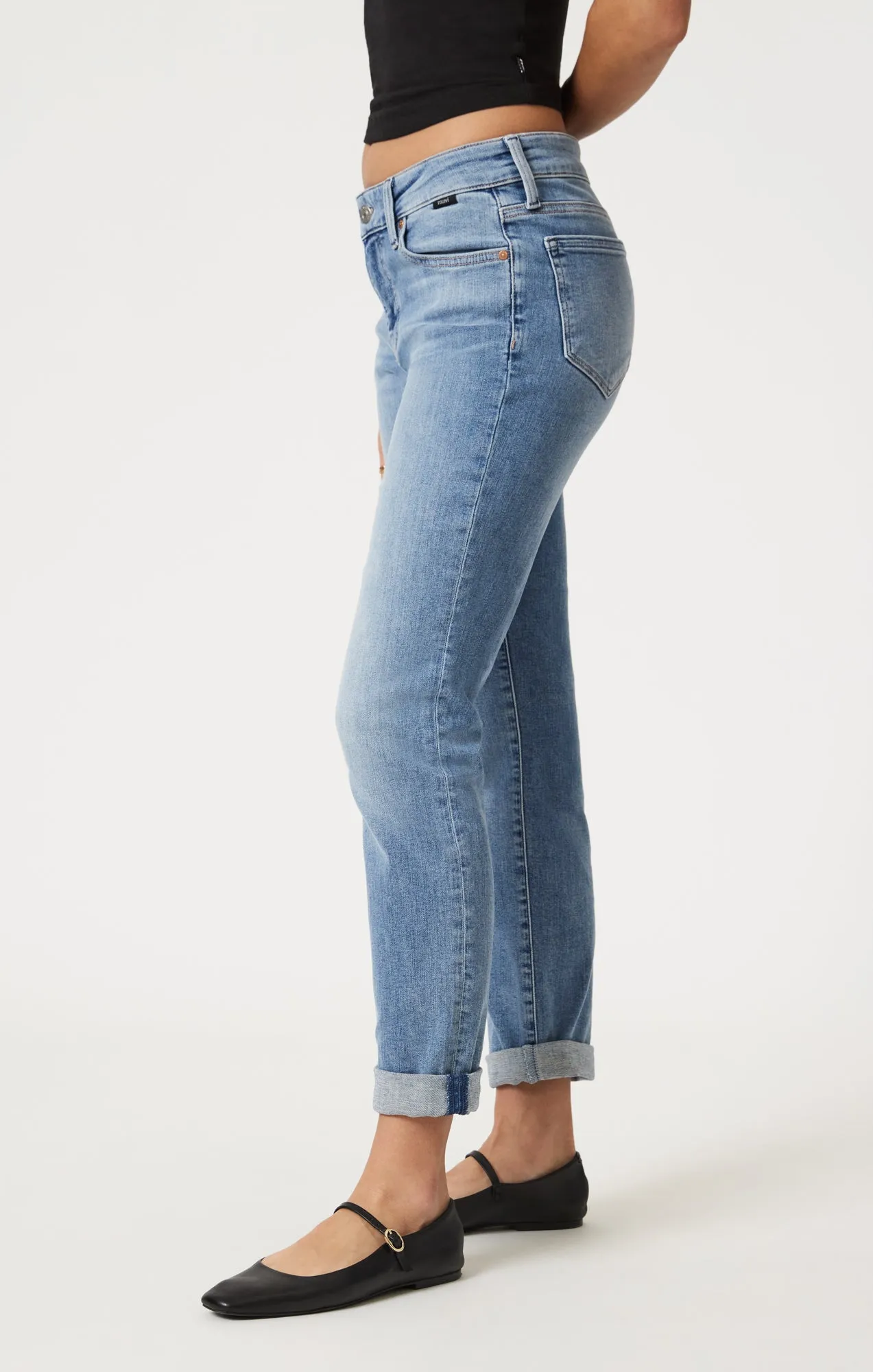 EMMA SLIM BOYFRIEND IN LIGHT BRUSHED FLEX BLUE sold by Mavi product image thumbnail 4