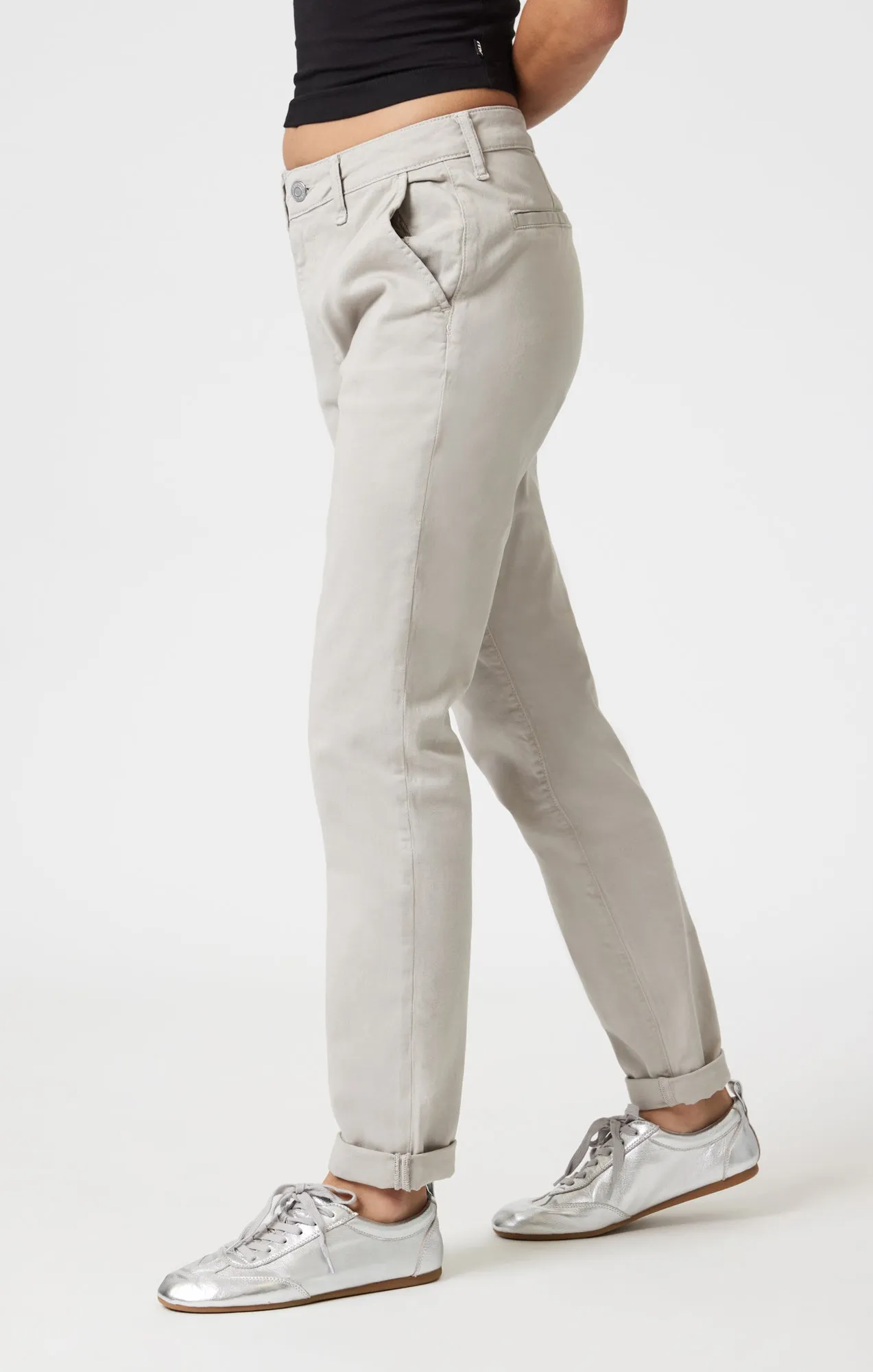 KATHLEEN SLIM BOYFRIEND CHINO IN MERCURY CASUAL TWILL sold by Mavi product image thumbnail 4