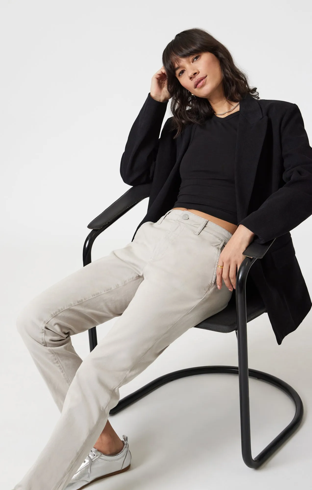 KATHLEEN SLIM BOYFRIEND CHINO IN MERCURY CASUAL TWILL sold by Mavi product image thumbnail 2