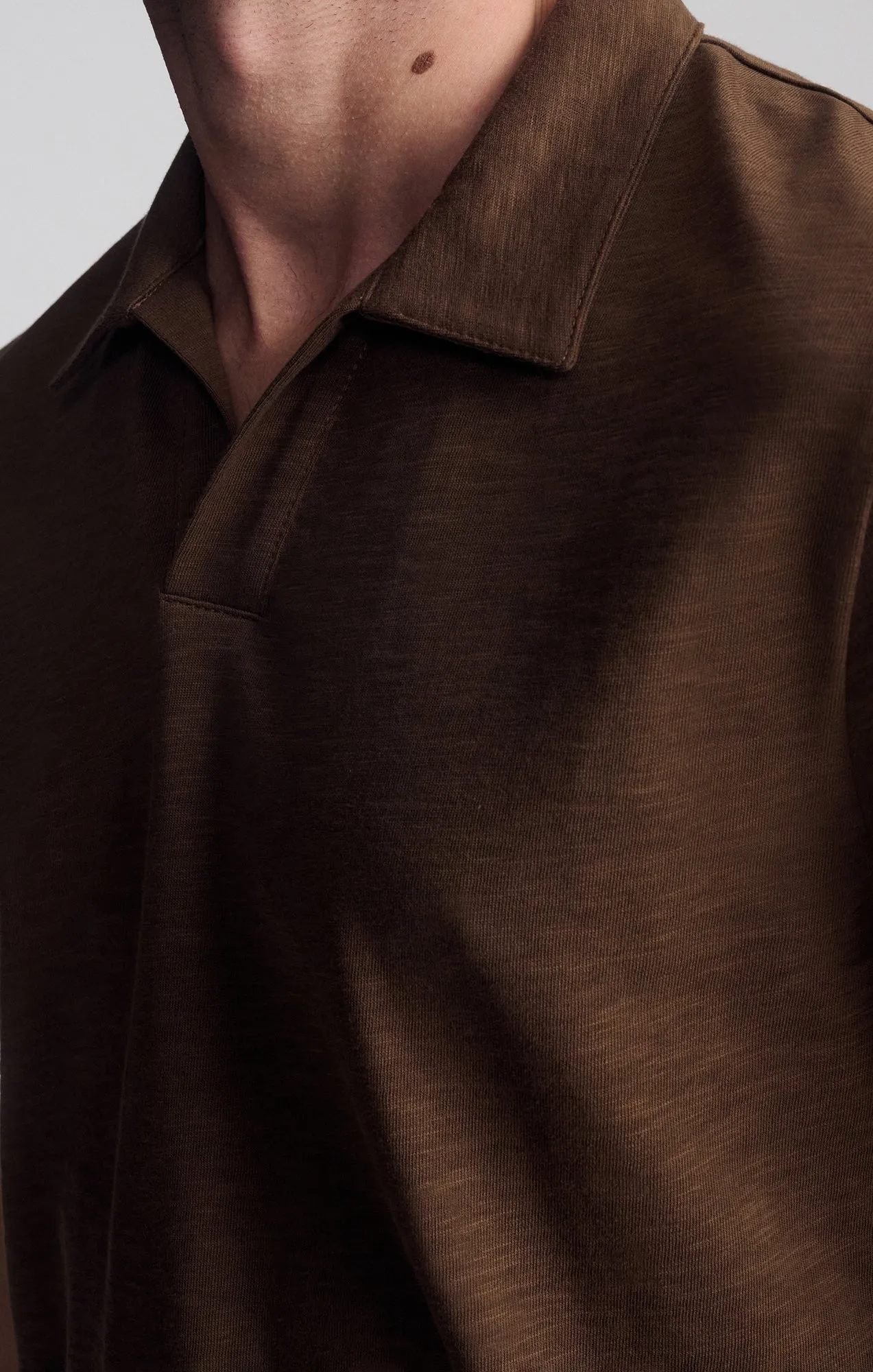 POLO SHIRT IN COCOA sold by Mavi product image thumbnail 3