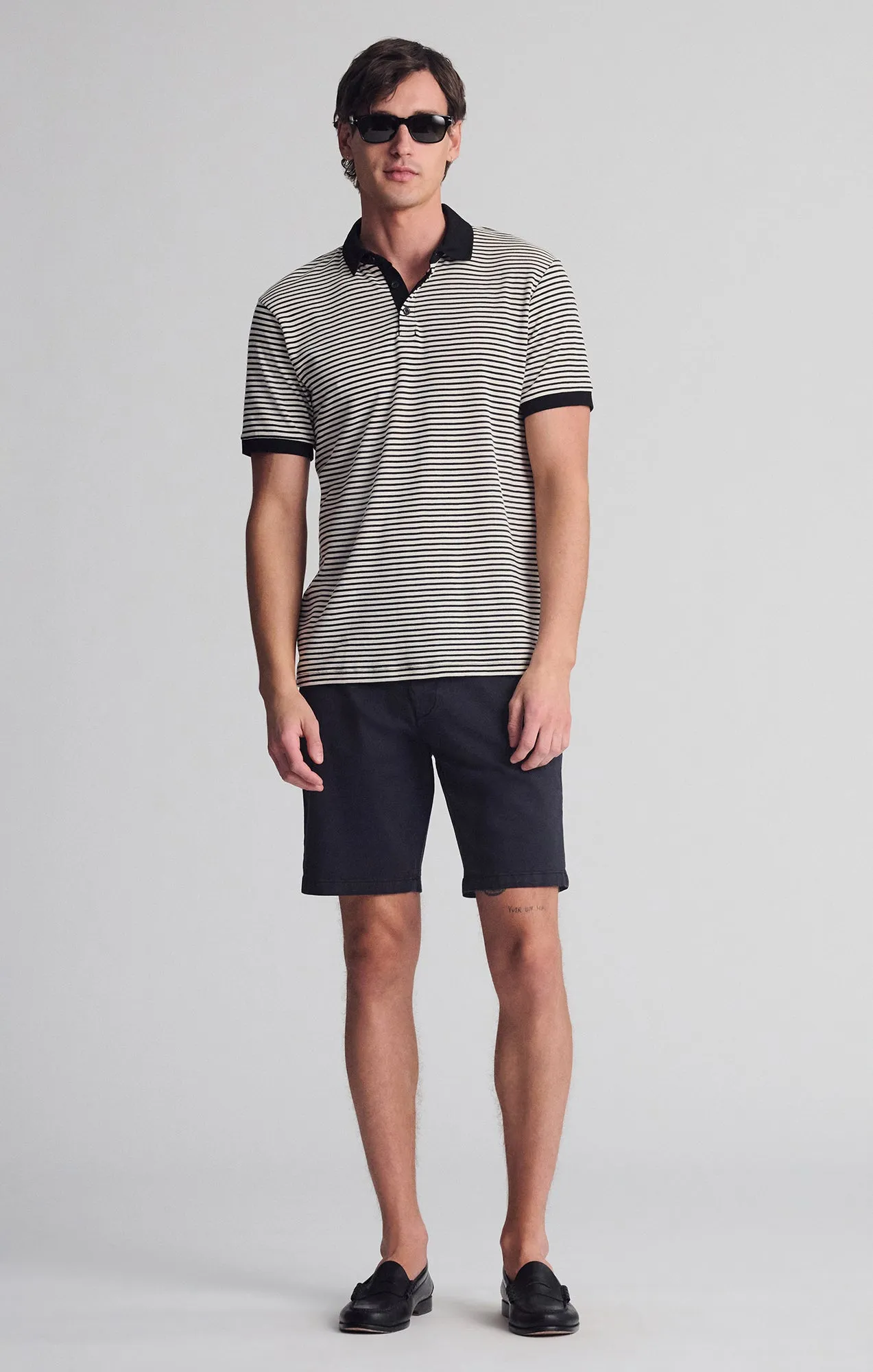 STRIPED POLO SHIRT IN TURTLEDOVE sold by Mavi product image thumbnail 2