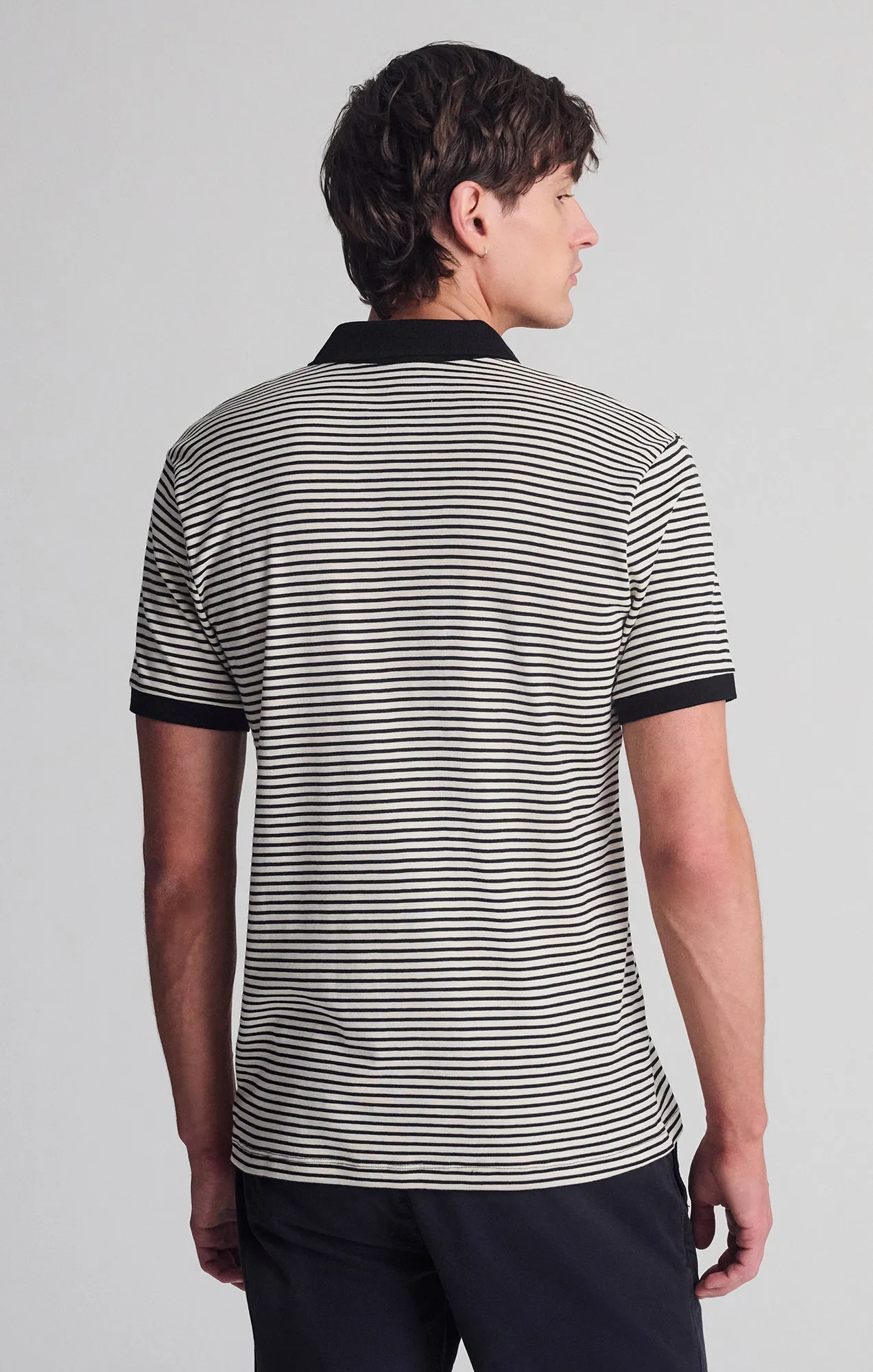 STRIPED POLO SHIRT IN TURTLEDOVE sold by Mavi product image thumbnail 5