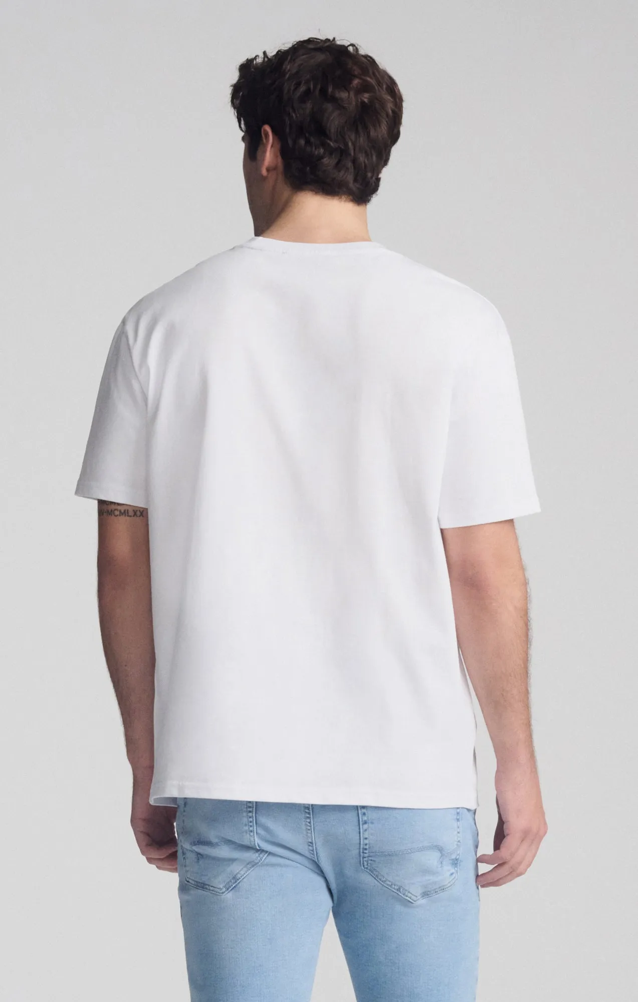 SHORT SLEEVE CREW NECK T-SHIRT IN WHITE sold by Mavi product image thumbnail 4