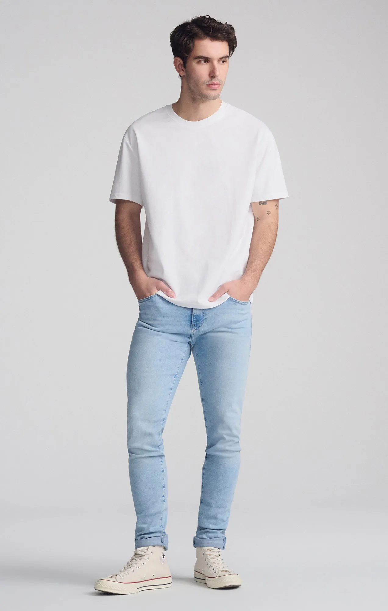 SHORT SLEEVE CREW NECK T-SHIRT IN WHITE sold by Mavi product image thumbnail 2