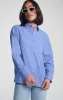 EYELET BUTTON-UP SHIRT IN PERSIAN JEWEL sold by Mavi