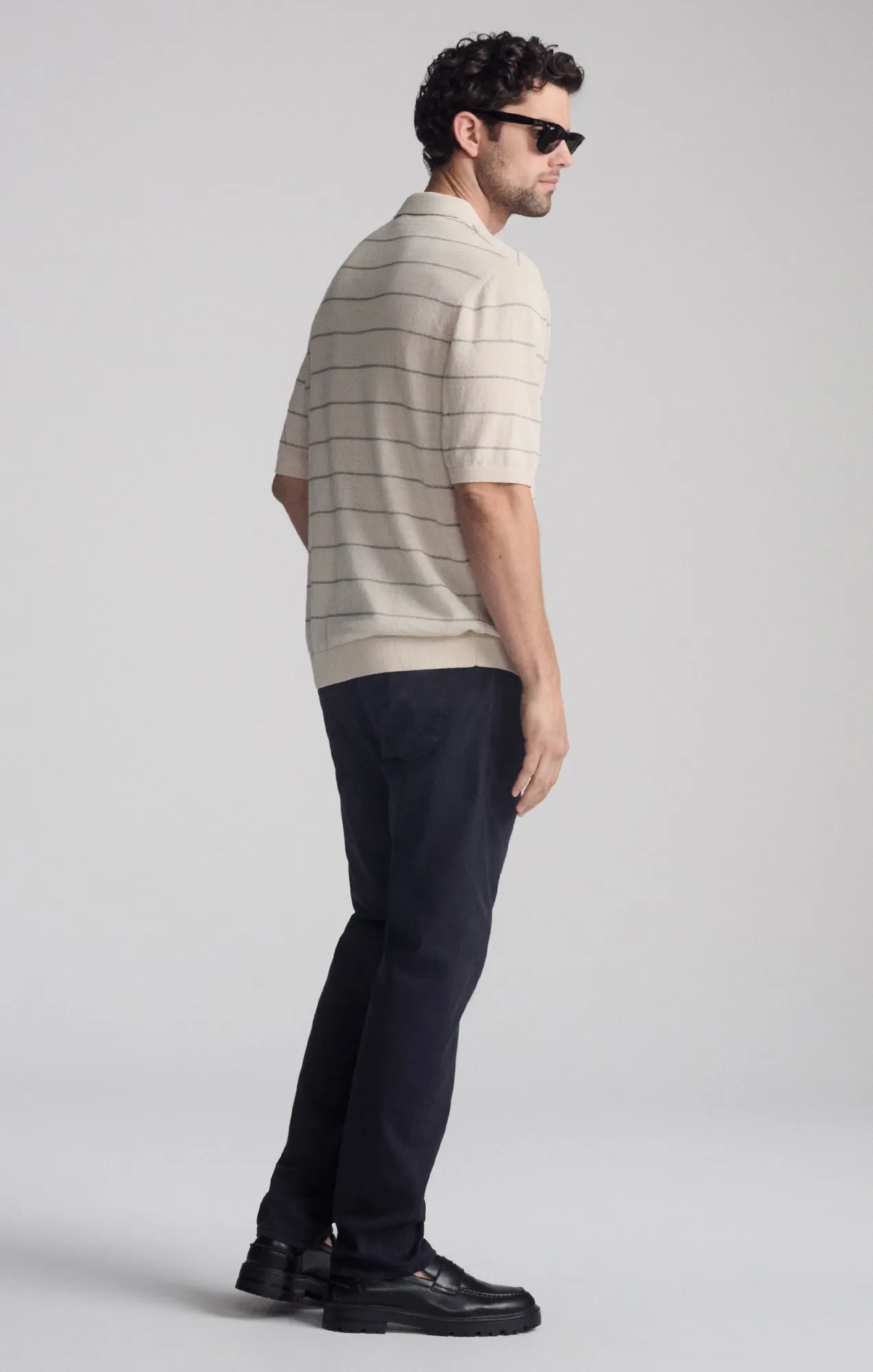 POLO COLLAR SHORT SLEEVE SWEATER IN ANTIQUE WHITE sold by Mavi product image thumbnail 2