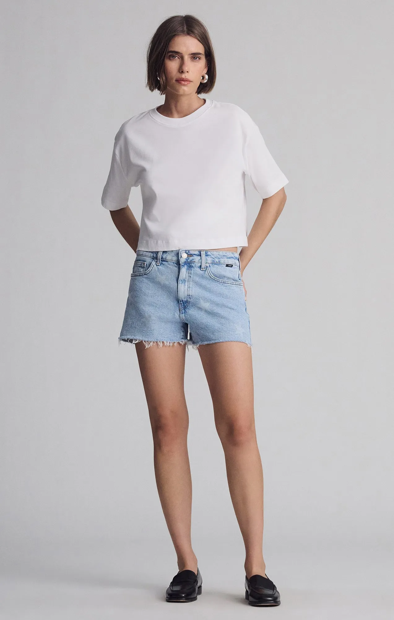 ROSIE BOYFRIEND SHORTS IN STAR DENIM sold by Mavi