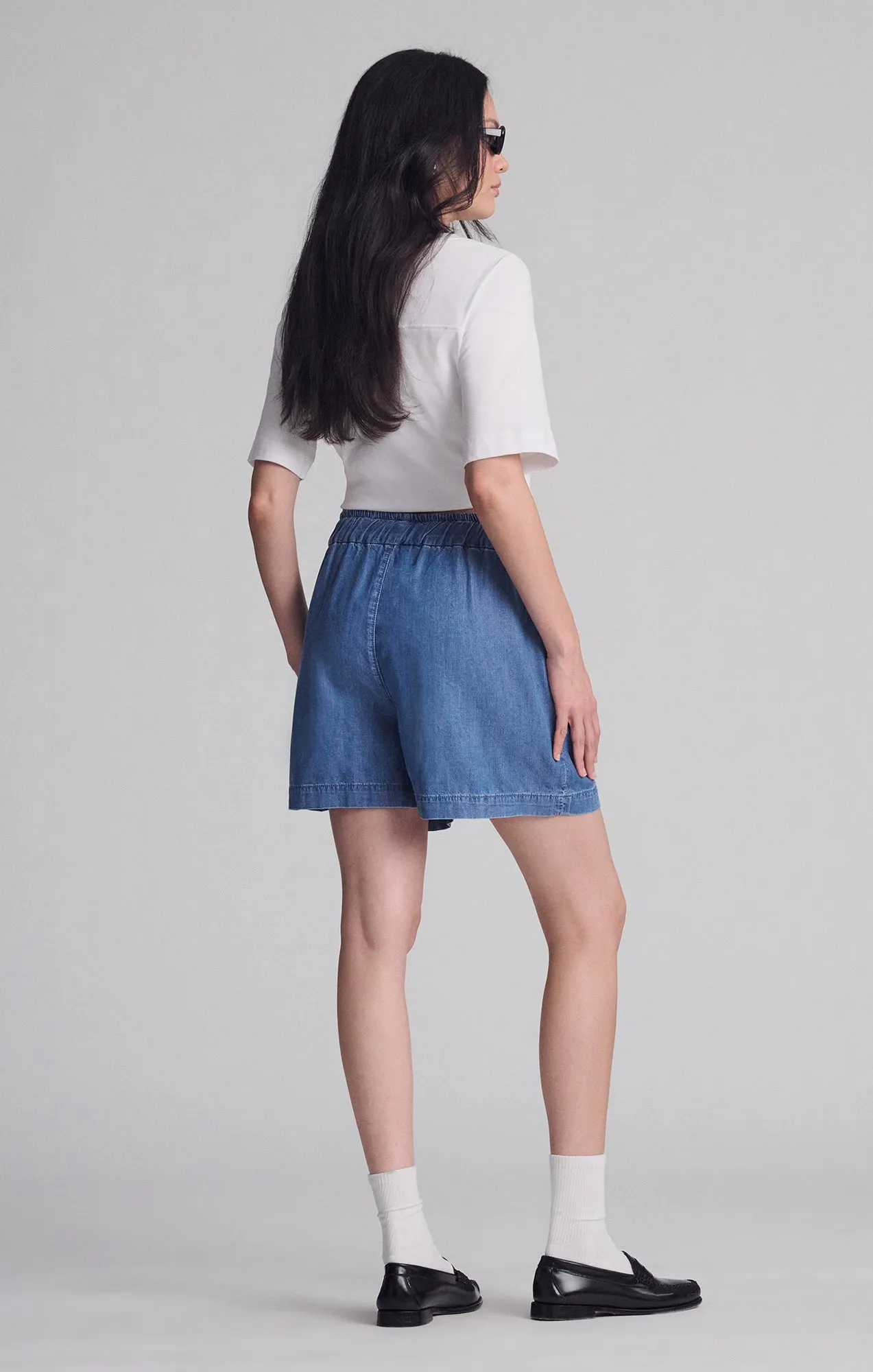 SPORTY LUXE CREW NECK T-SHIRT IN WHITE sold by Mavi product image thumbnail 5