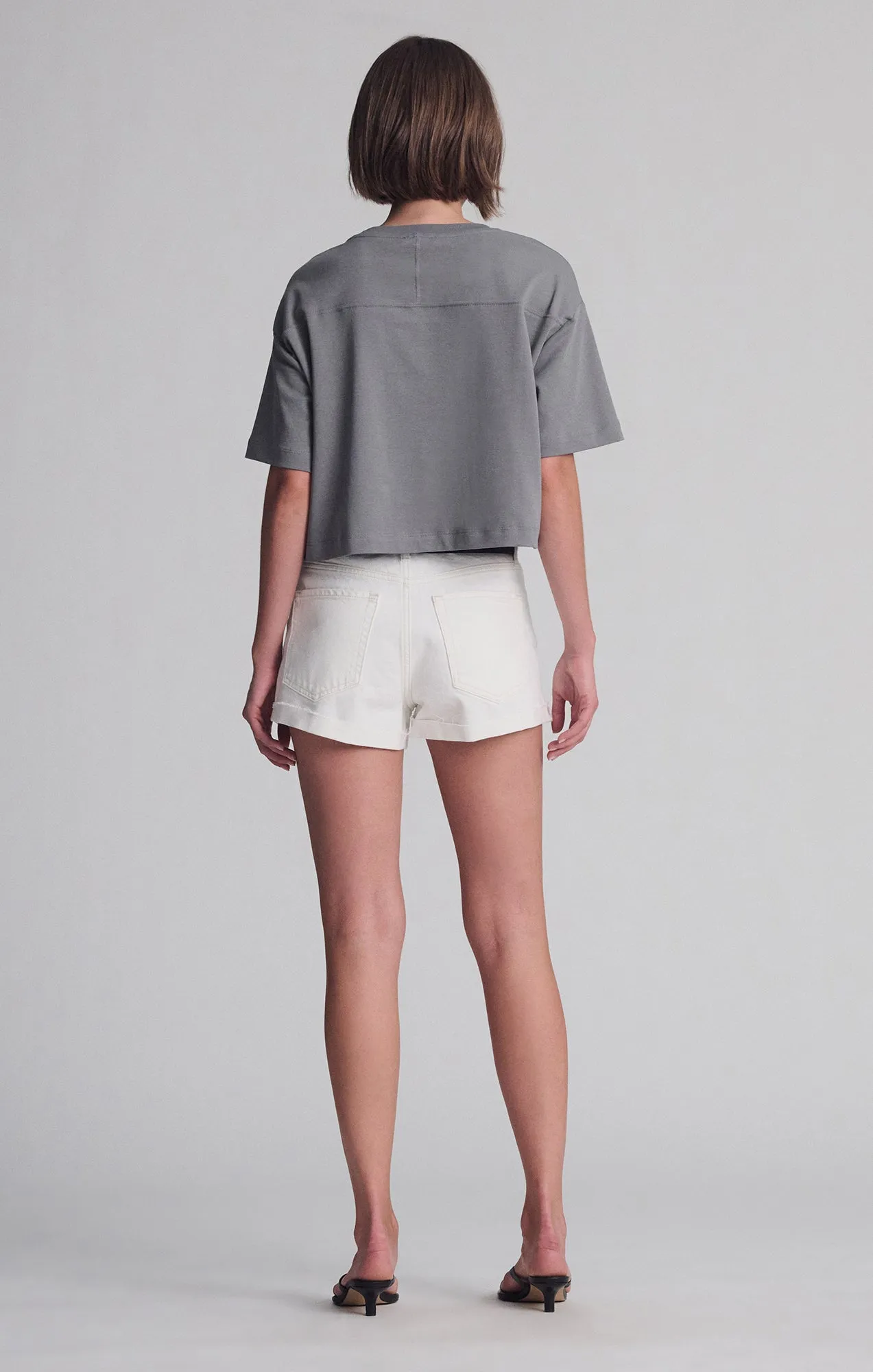 SPORTY LUXE CREW NECK T-SHIRT IN SILENT STORM sold by Mavi product image thumbnail 4