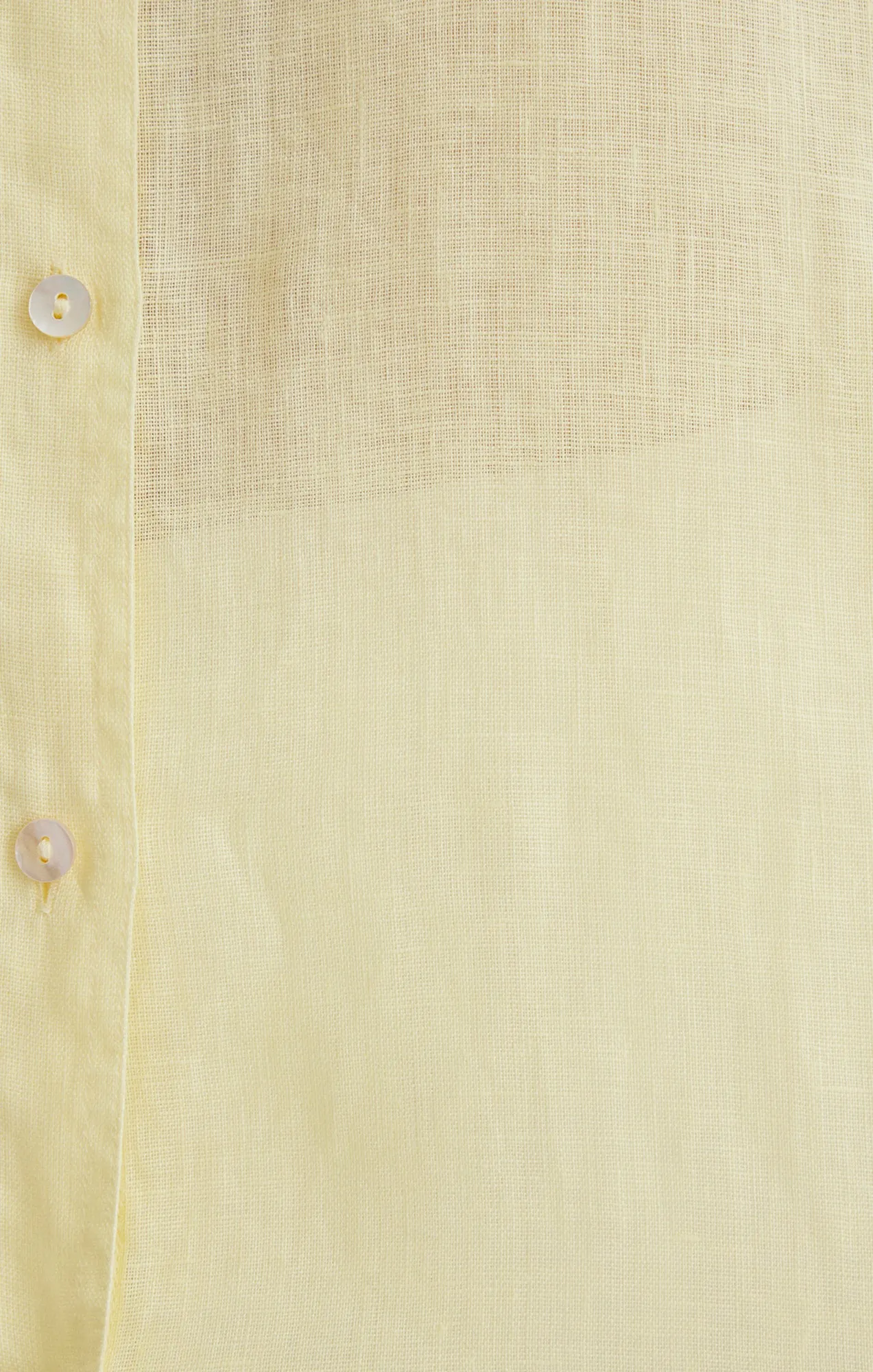 LINEN BUTTON-UP SHIRT IN PASTEL YELLOW sold by Mavi product image thumbnail 5