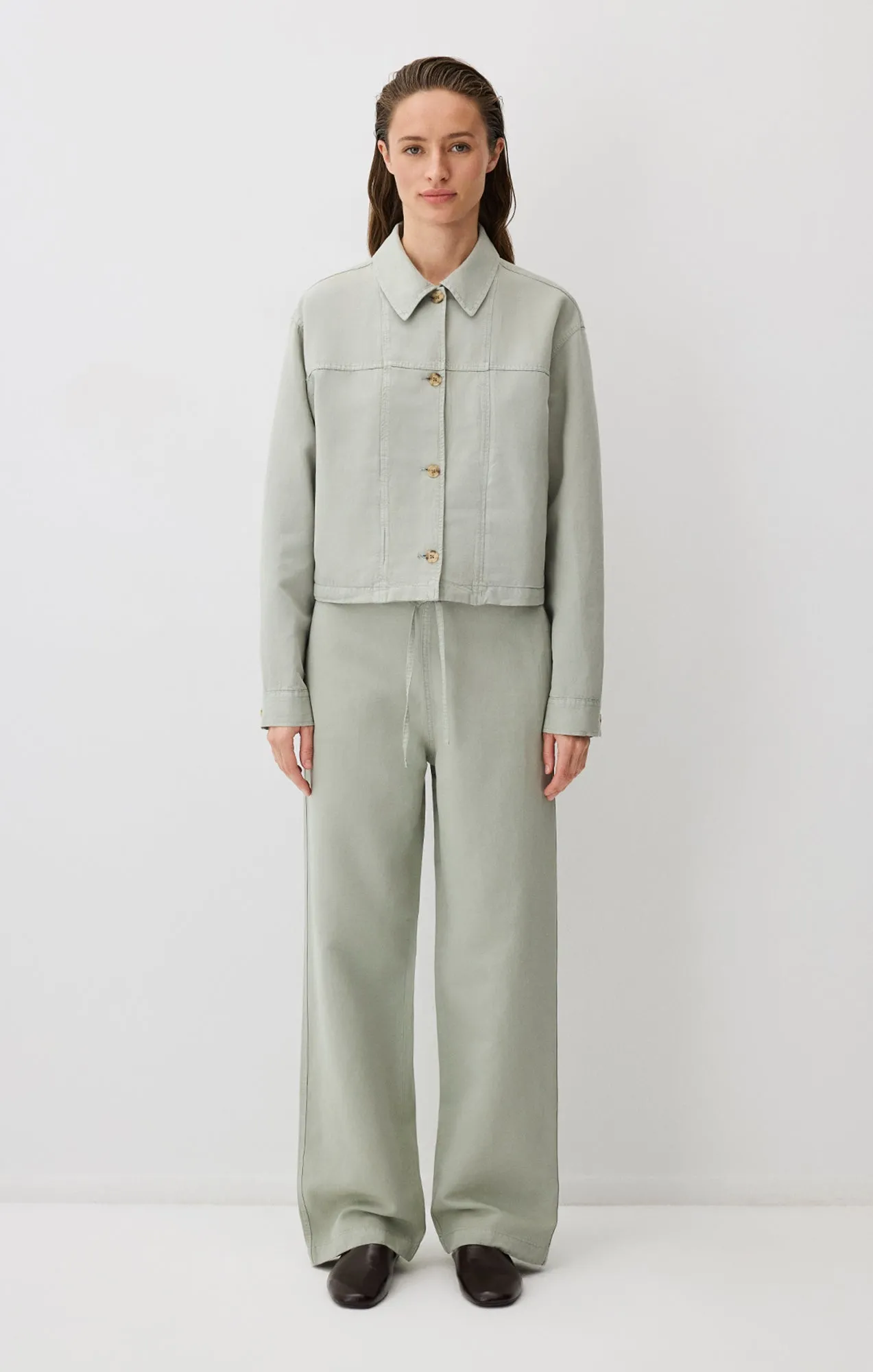 STRAIGHT LEG TENCEL™ PANTS IN ABBEY STONE sold by Mavi product image thumbnail 4