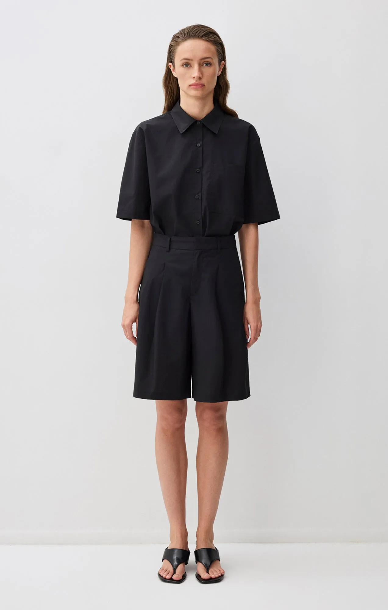 PLEATED SHORTS IN BLACK sold by Mavi product image thumbnail 3