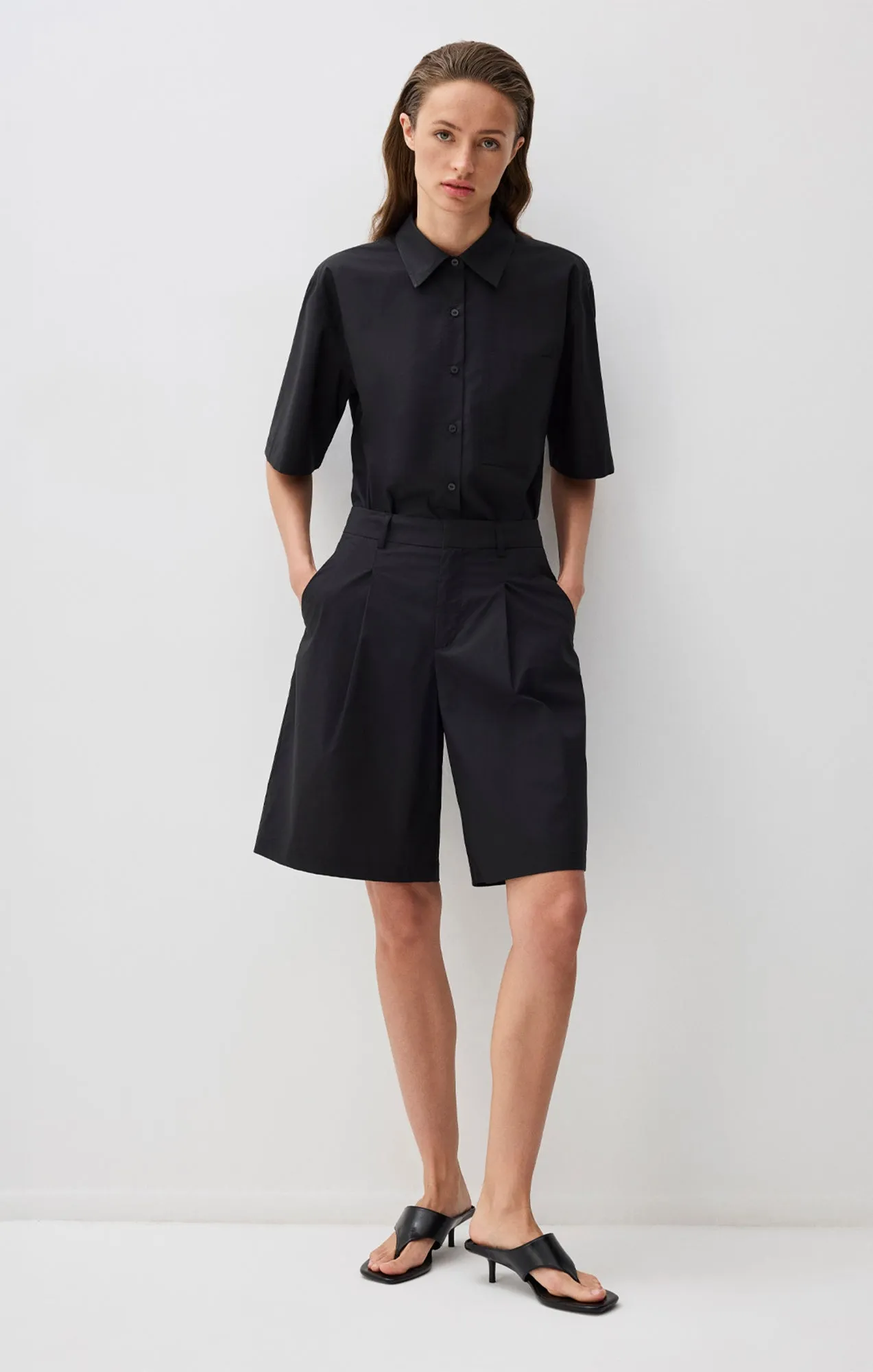 PLEATED SHORTS IN BLACK sold by Mavi product image thumbnail 2