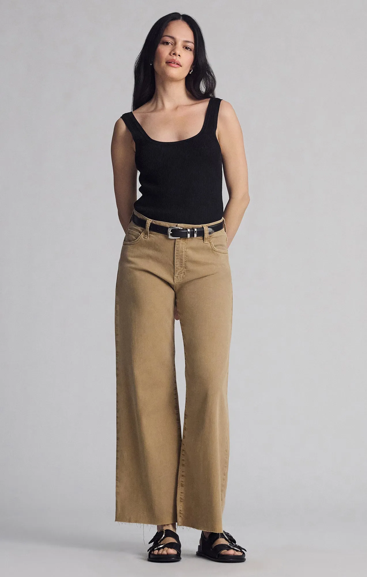 PALOMA WIDE LEG IN LIGHT CAMEL FLEX BLUE sold by Mavi