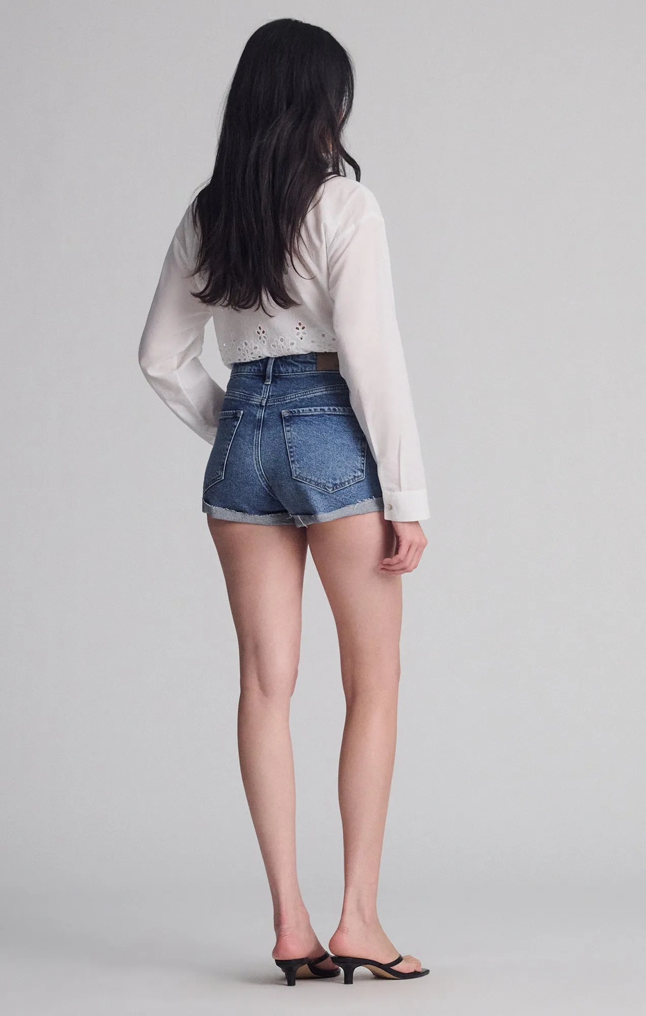 FIORA RELAXED SHORTS IN SHADED BRUSHED 90'S sold by Mavi product image thumbnail 4