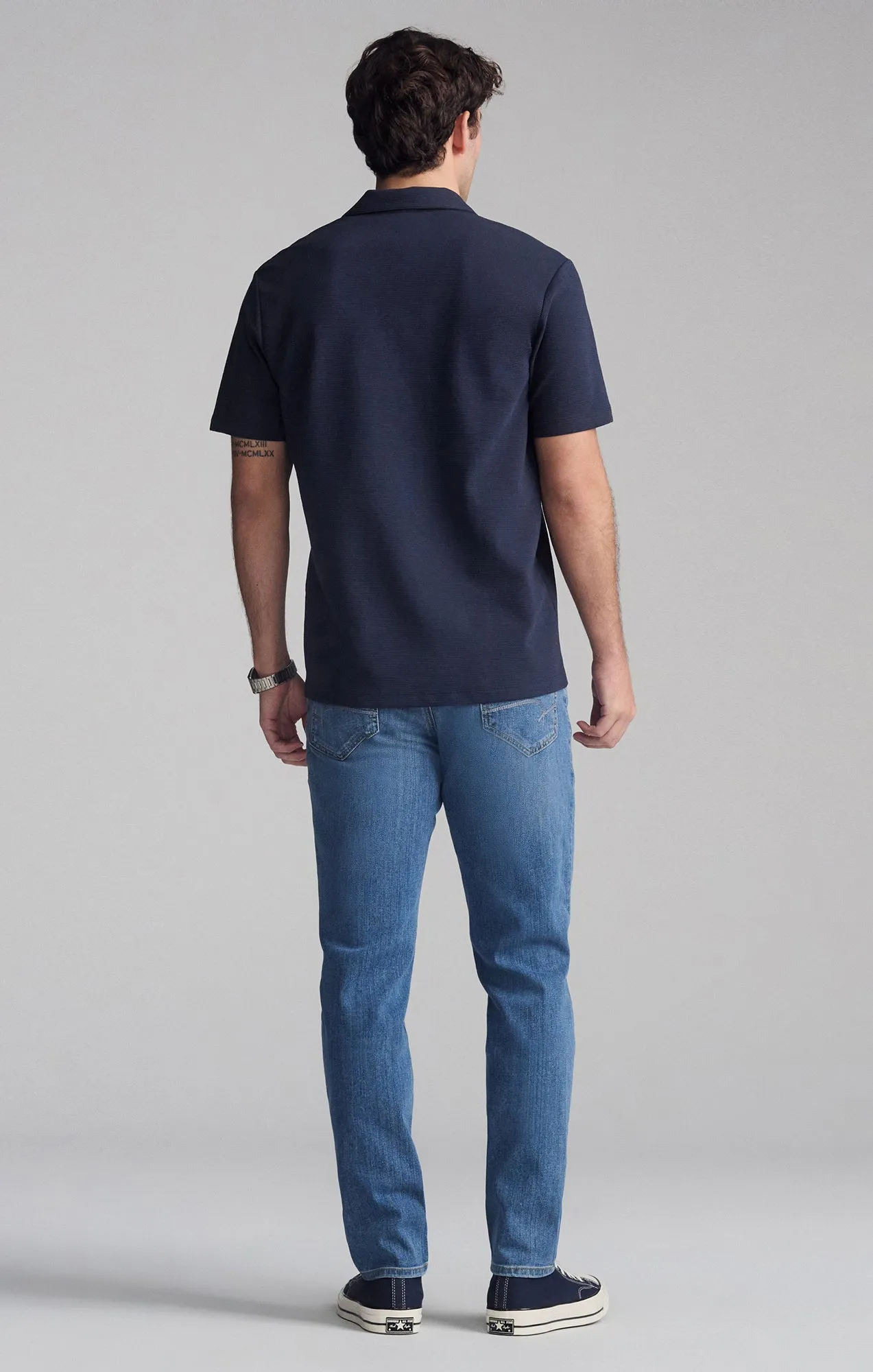 BUTTONLESS POLO SHIRT IN TOTAL ECLIPSE sold by Mavi product image thumbnail 2