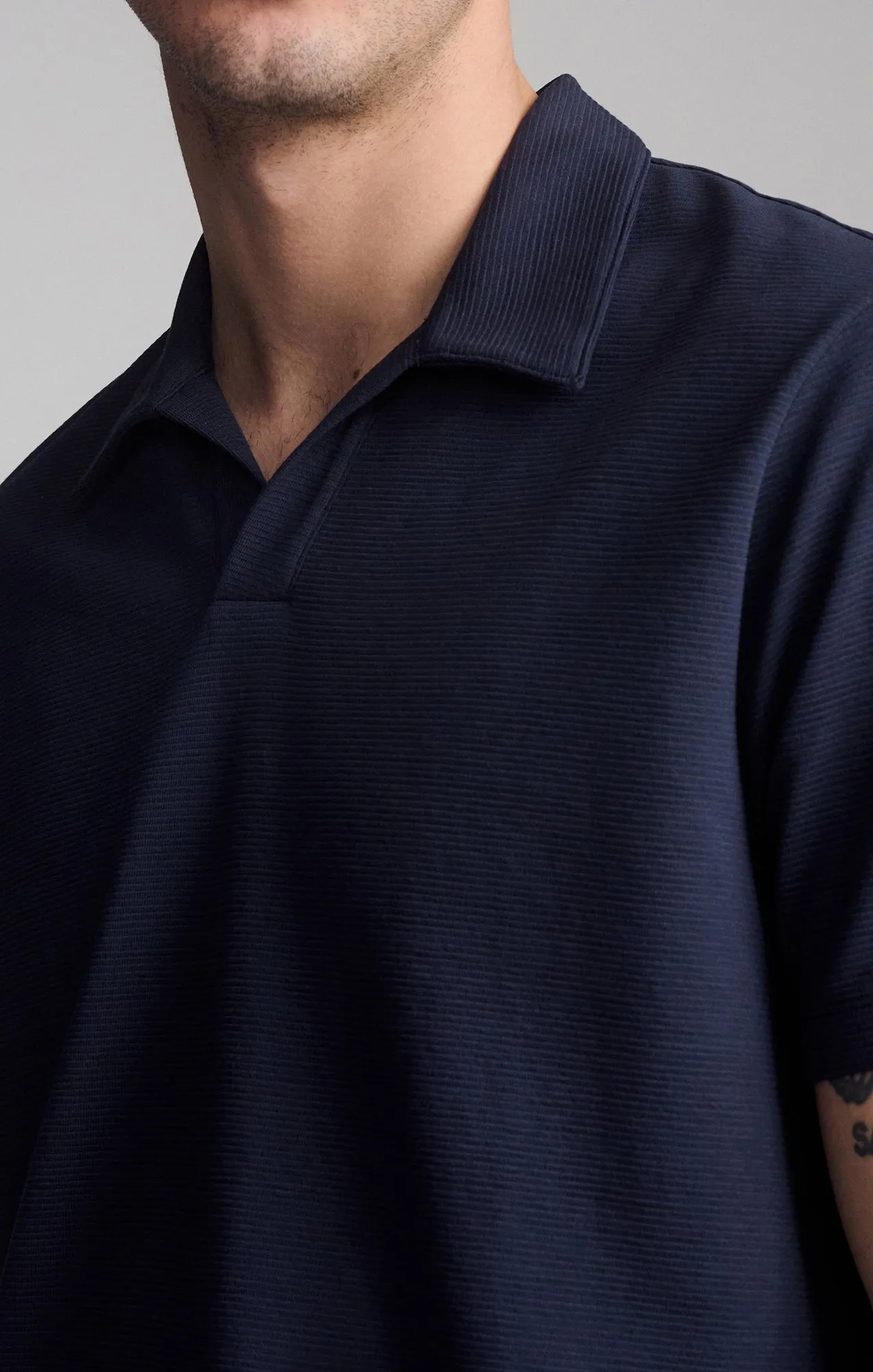 BUTTONLESS POLO SHIRT IN TOTAL ECLIPSE sold by Mavi product image thumbnail 4