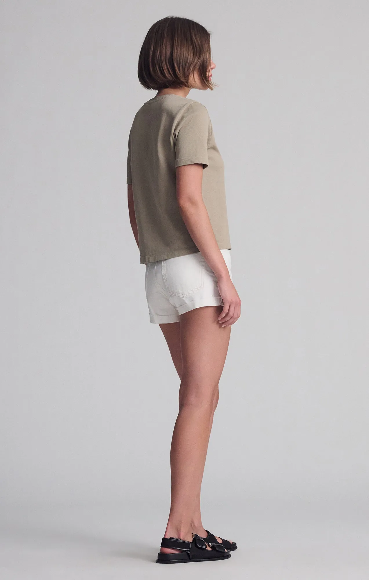 SHORT SLEEVE CREW NECK T-SHIRT IN CHINCHILLA sold by Mavi product image thumbnail 5
