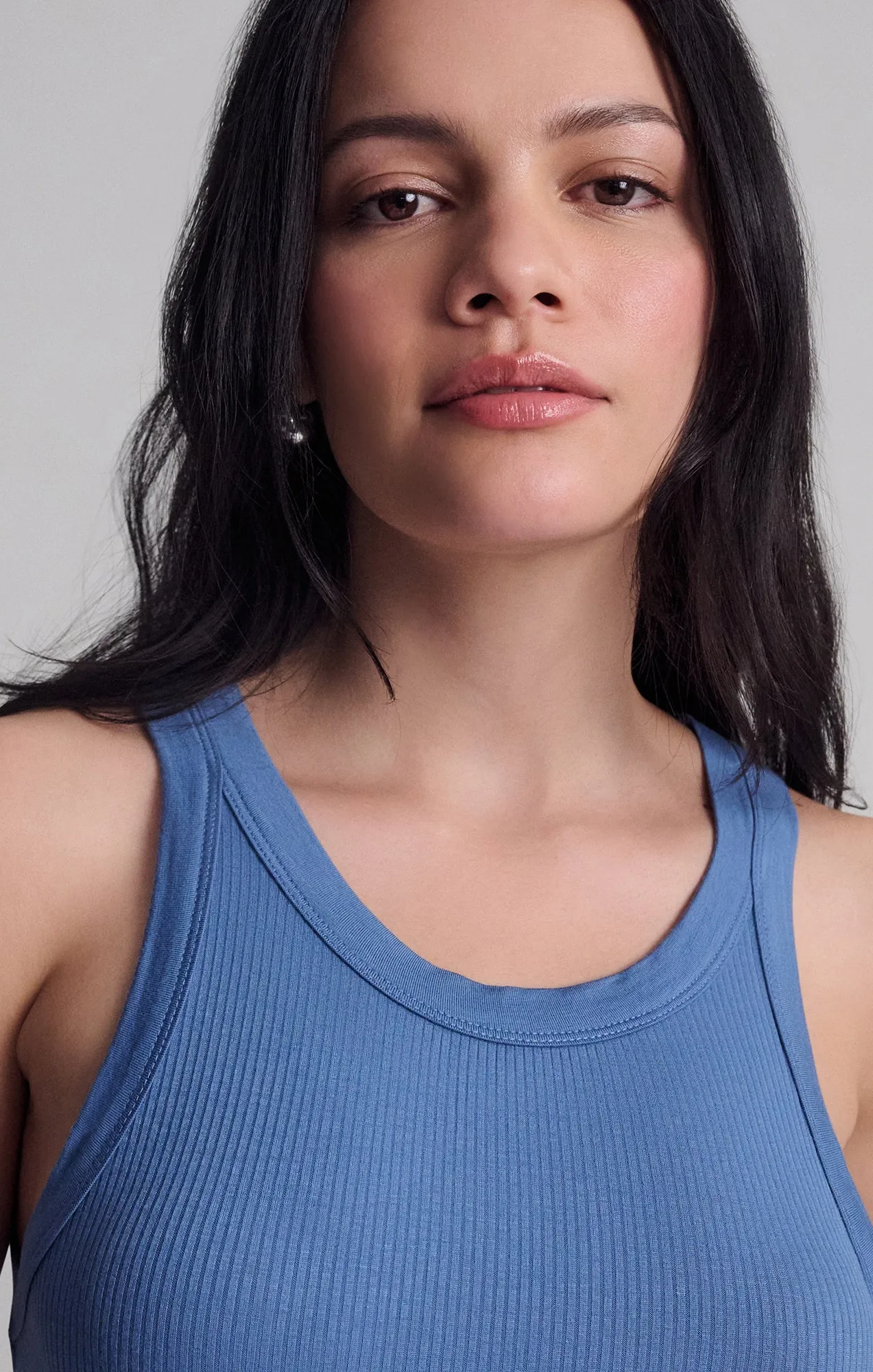 SIMPLE TANK TOP IN BLUE HORIZON sold by Mavi product image thumbnail 5