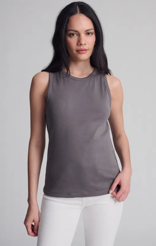CONTOUR TANK TOP IN DARK GULL GRAY sold by Mavi
