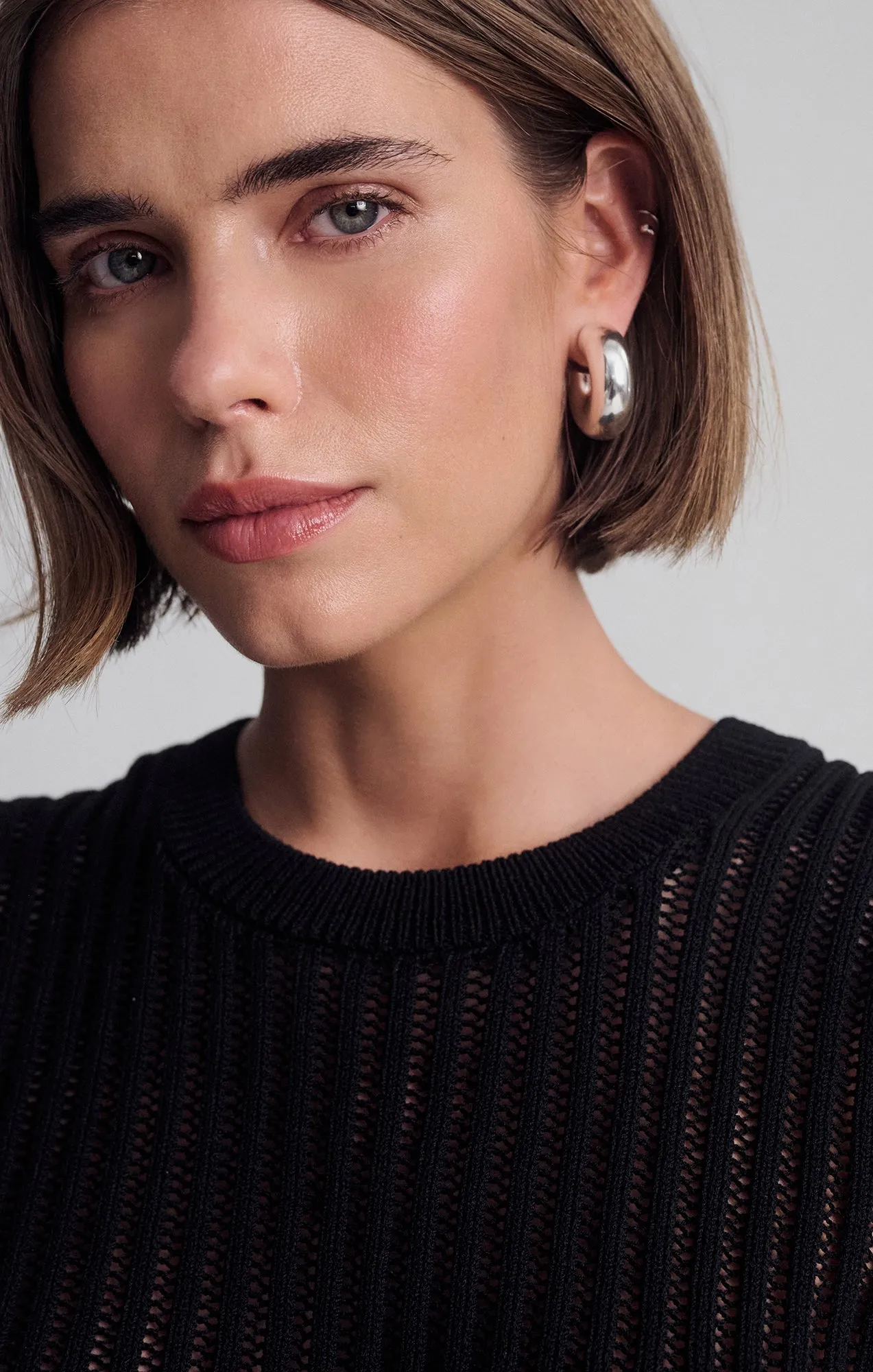 KNIT TANK TOP IN BLACK sold by Mavi product image thumbnail 3