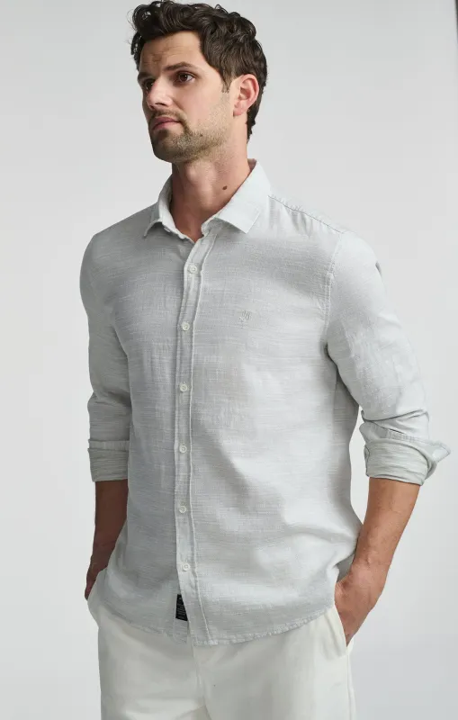 LONG SLEEVE BUTTON-UP SHIRT IN OIL GREEN sold by Mavi